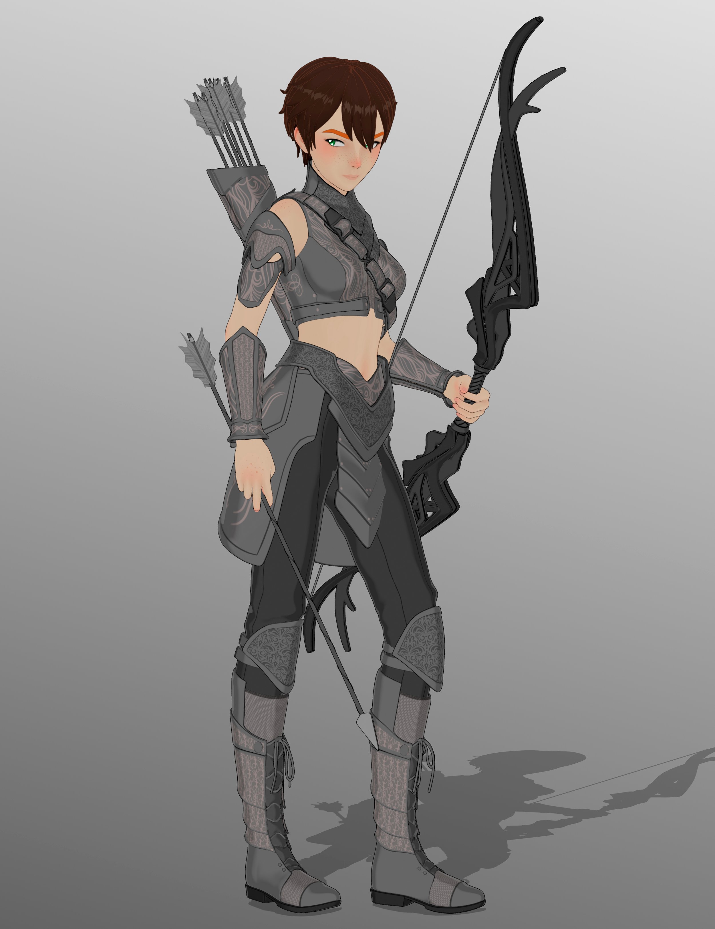 Fantasy Bow and Arrow FilaToon Add-On by: fjaa3d, 3D Models by Daz 3D