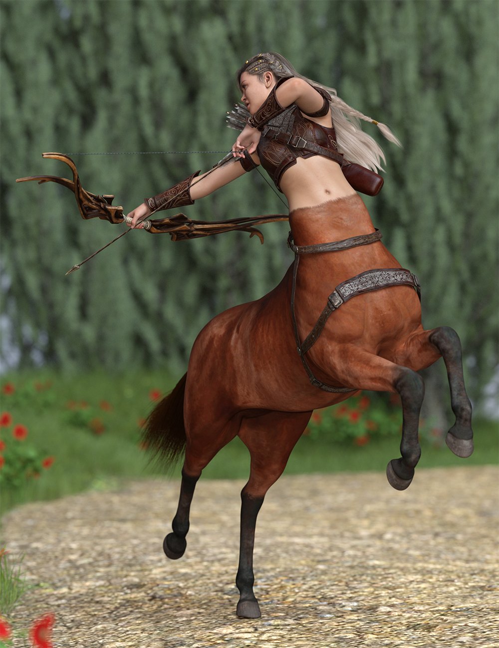 Centaur Archer Poses for Centaur 9 by: Ensary, 3D Models by Daz 3D