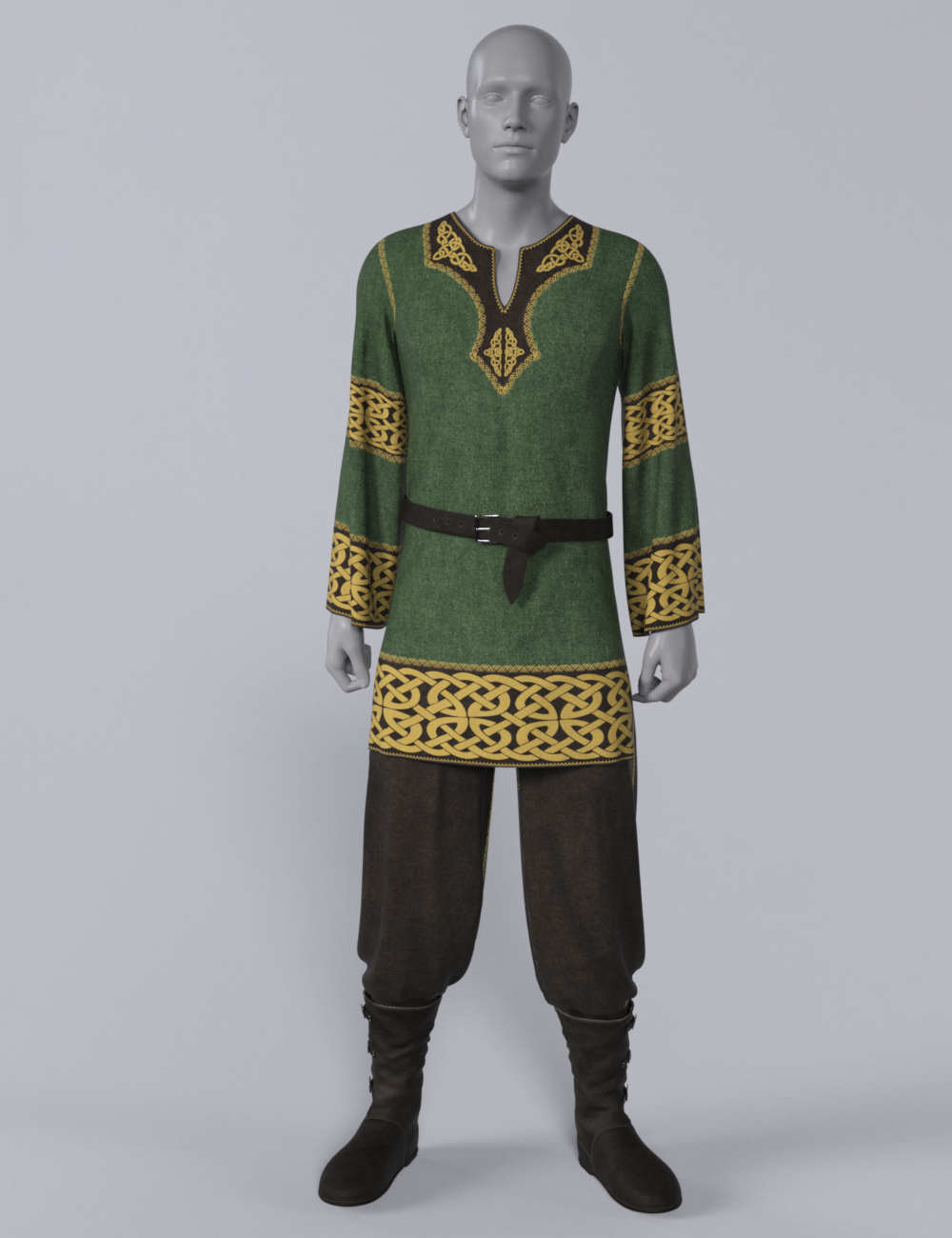 dForce GH Stonebrook Tunic Outfit for Genesis 9 and 8 Male