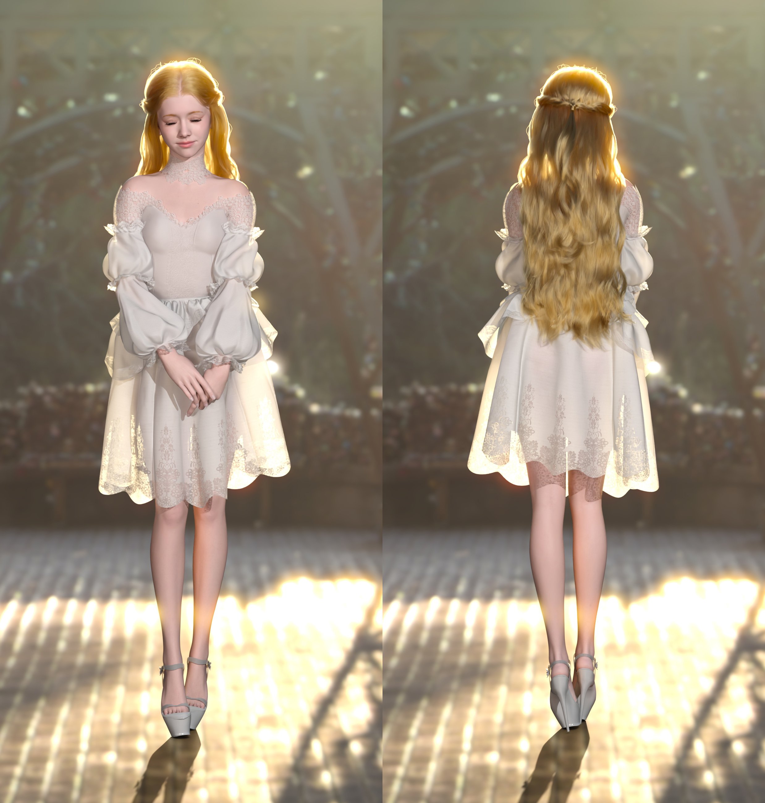 dForce Princess Series Elven Floral Dress