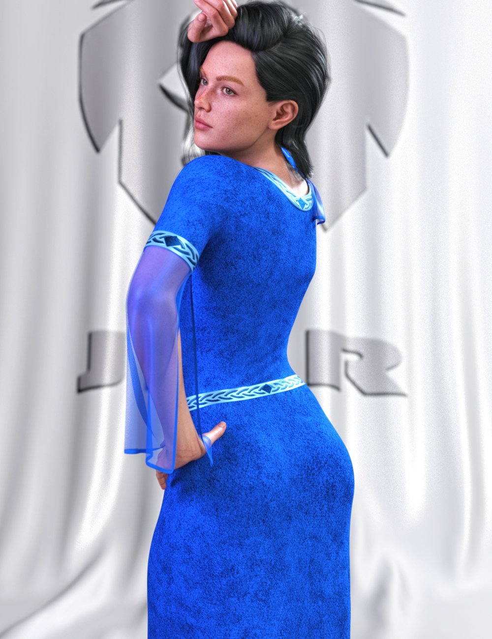 JMR dForce Arianne Medieval Dress for Genesis 9 and 8 Female