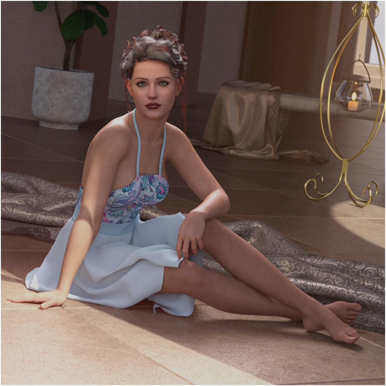 dForce Spring Fairy Dress for Genesis 9