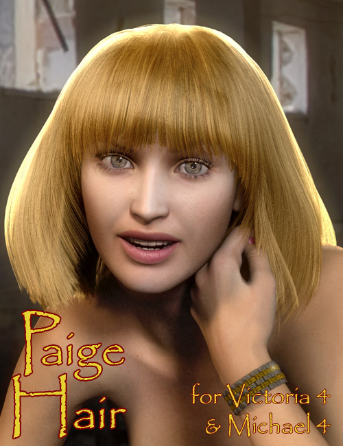 Paige Hair by: PhilW, 3D Models by Daz 3D
