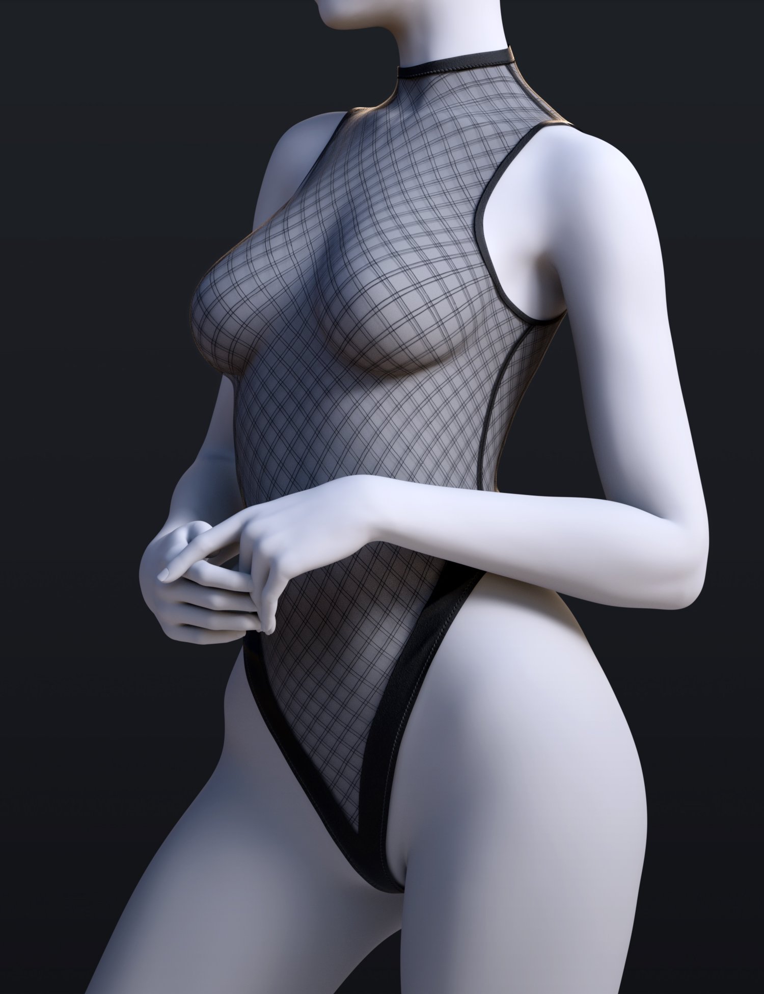 dForce BS Sheer Bodysuit for Genesis 9 by: BirthStone, 3D Models by Daz 3D