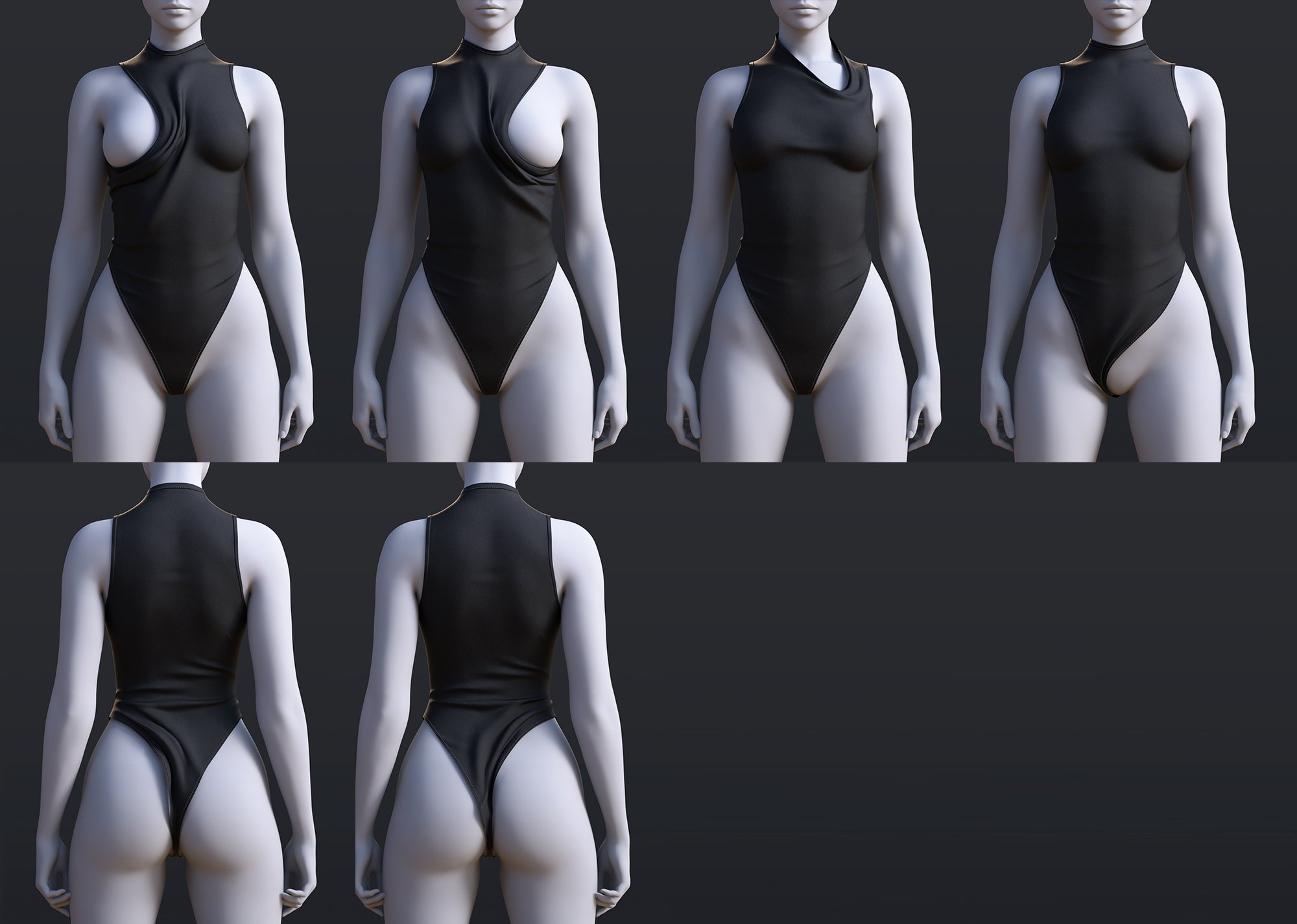 dForce BS Sheer Bodysuit for Genesis 9