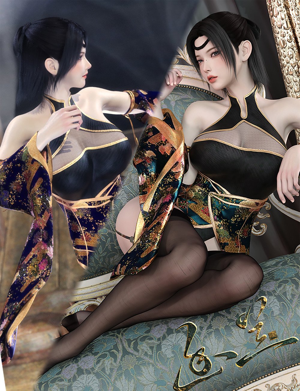 Noki Yulynn HD for Genesis 9 Bundle by: tentmanNoki Saki, 3D Models by Daz 3D