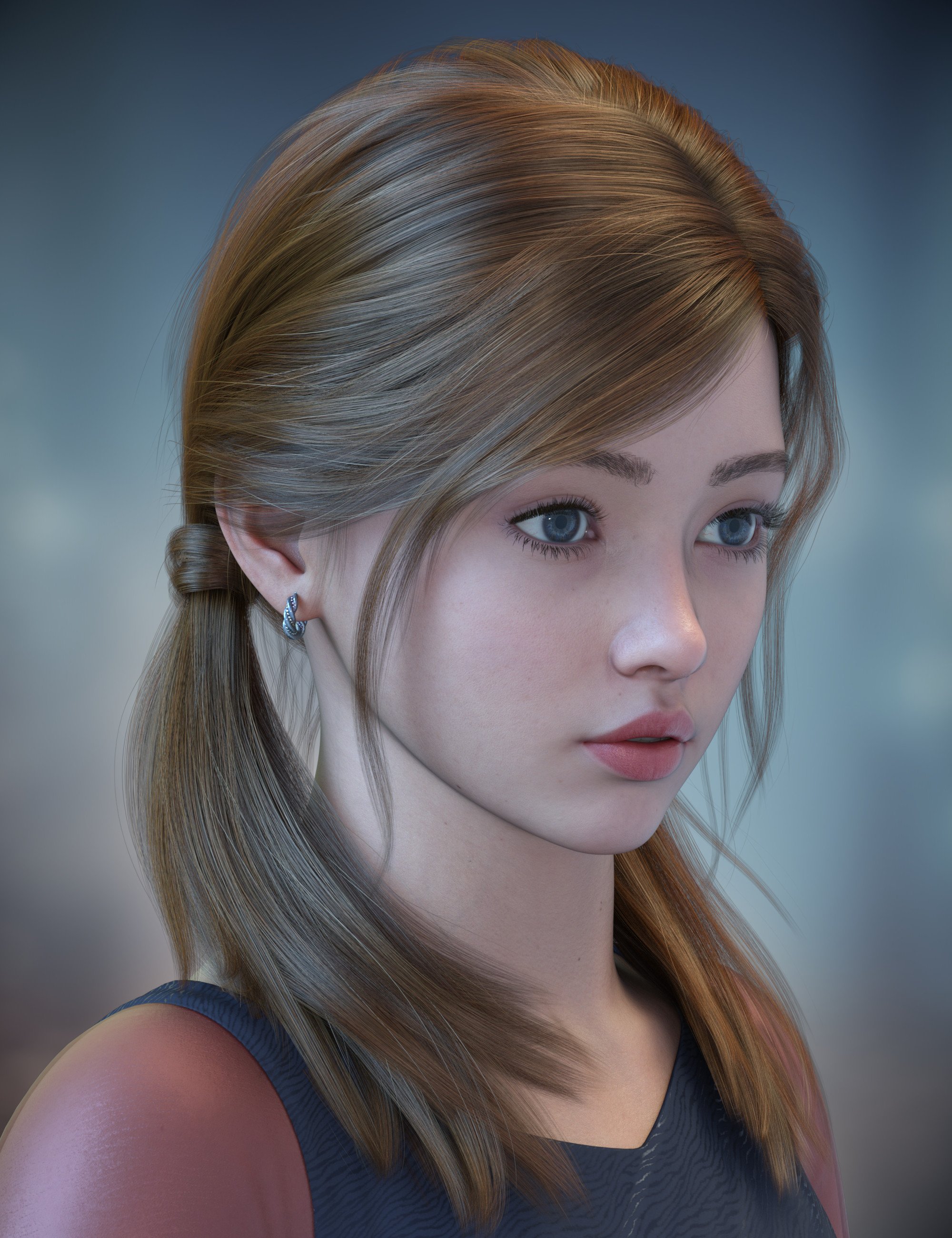 ALO Faidra Hair for Genesis 9, 8 and 8.1 Females