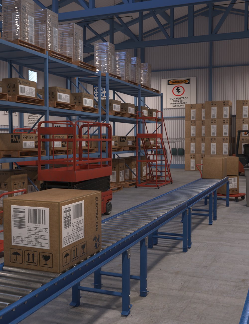 FG Packing Warehouse by: IronmanFugazi1968, 3D Models by Daz 3D