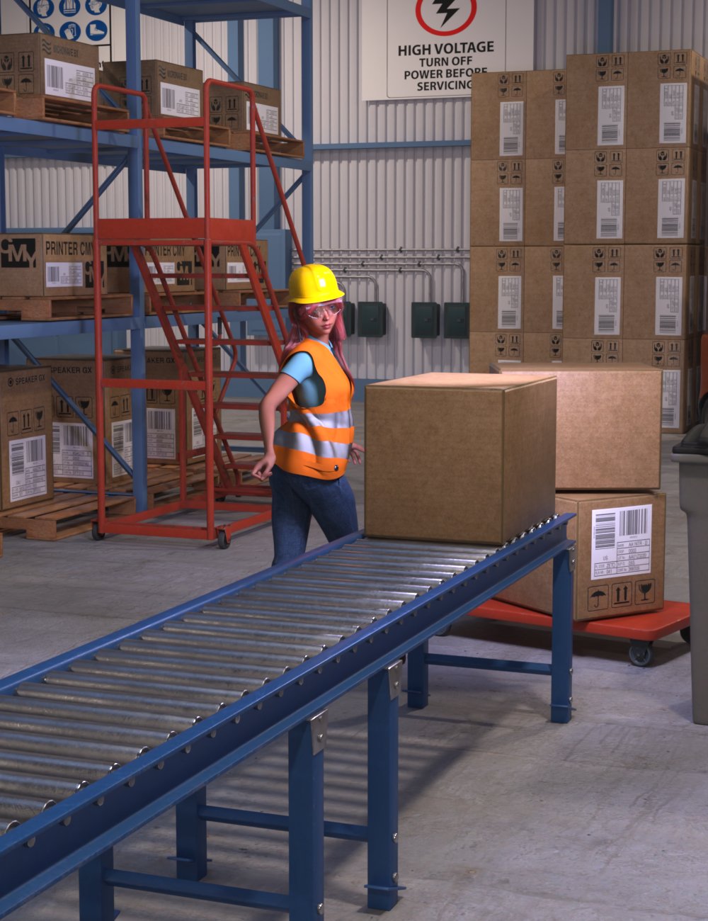 FG Packing Warehouse Bundle by: IronmanFugazi1968, 3D Models by Daz 3D