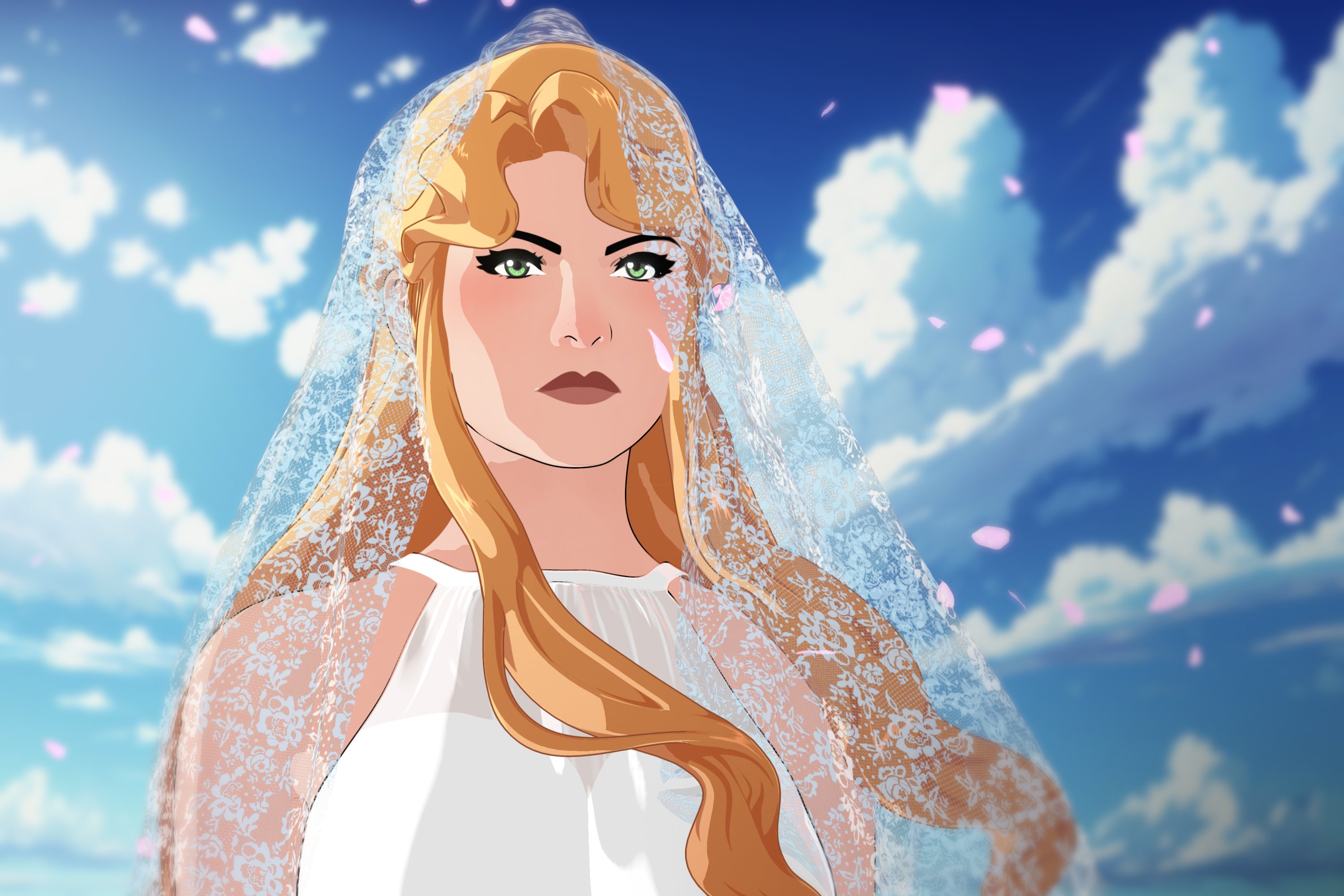 Mare Maiden Anime Hair for Genesis 9