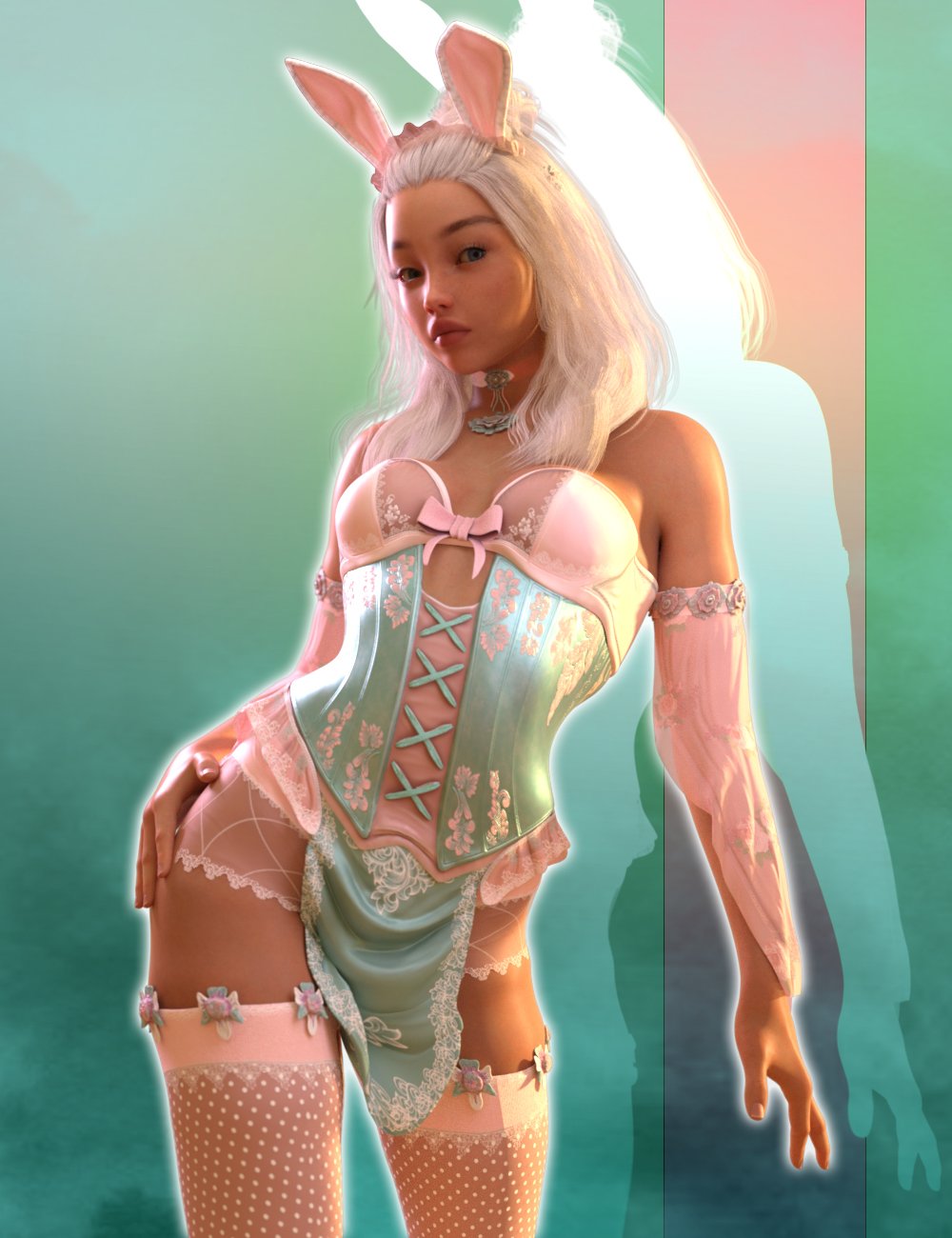 Easteria Outfit for Genesis 9 by: Priap, 3D Models by Daz 3D