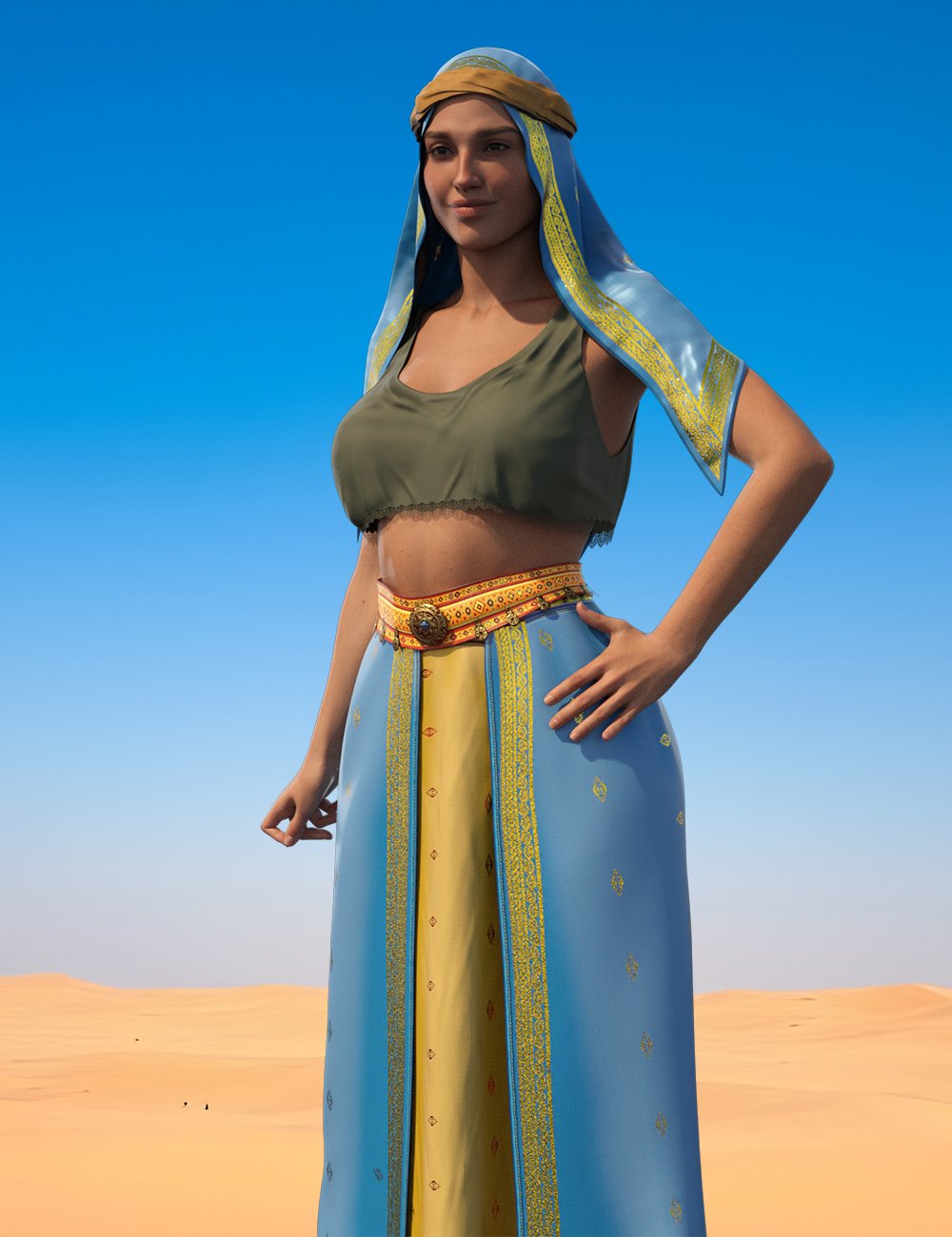 dForce Moroccan Berber Outfit for Genesis 9