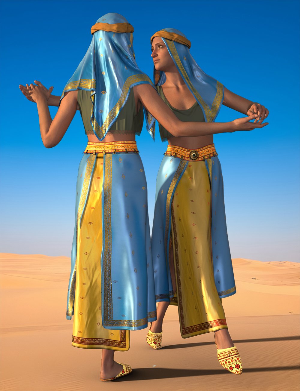 dForce Moroccan Berber Outfit for Genesis 9