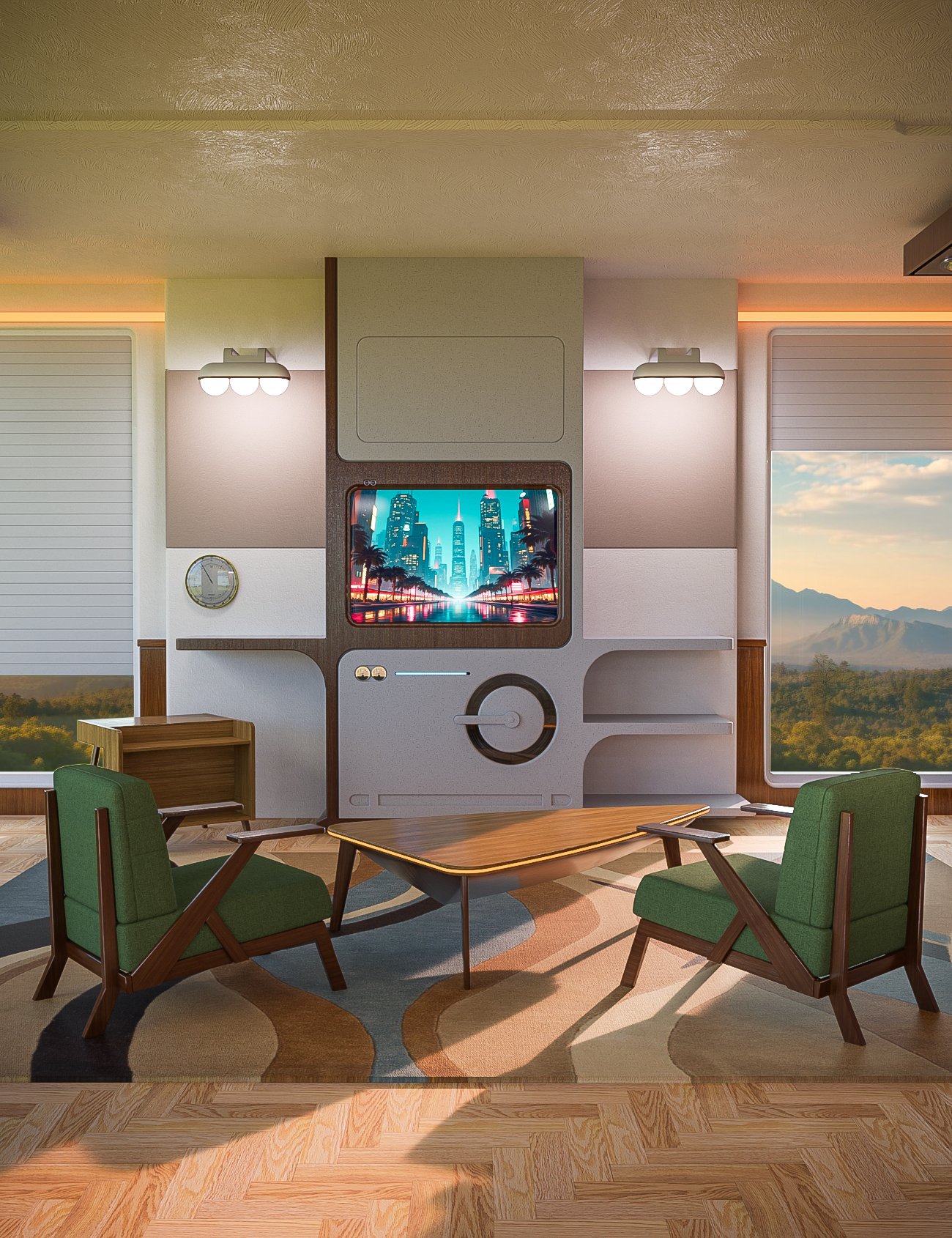 SE Futuristic Interior by: Space Elsa, 3D Models by Daz 3D
