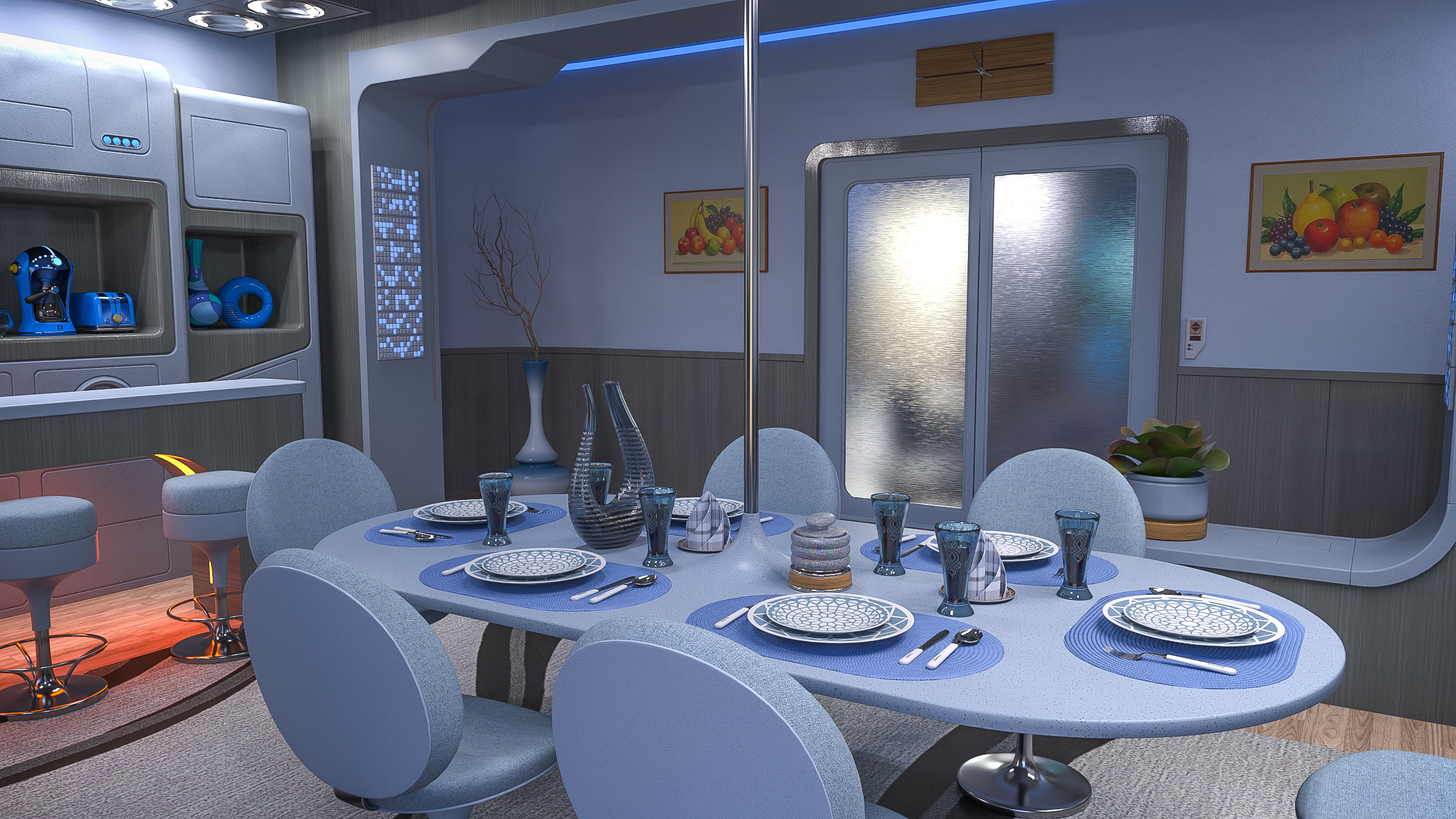 SE Futuristic Interior Props | Daz 3D