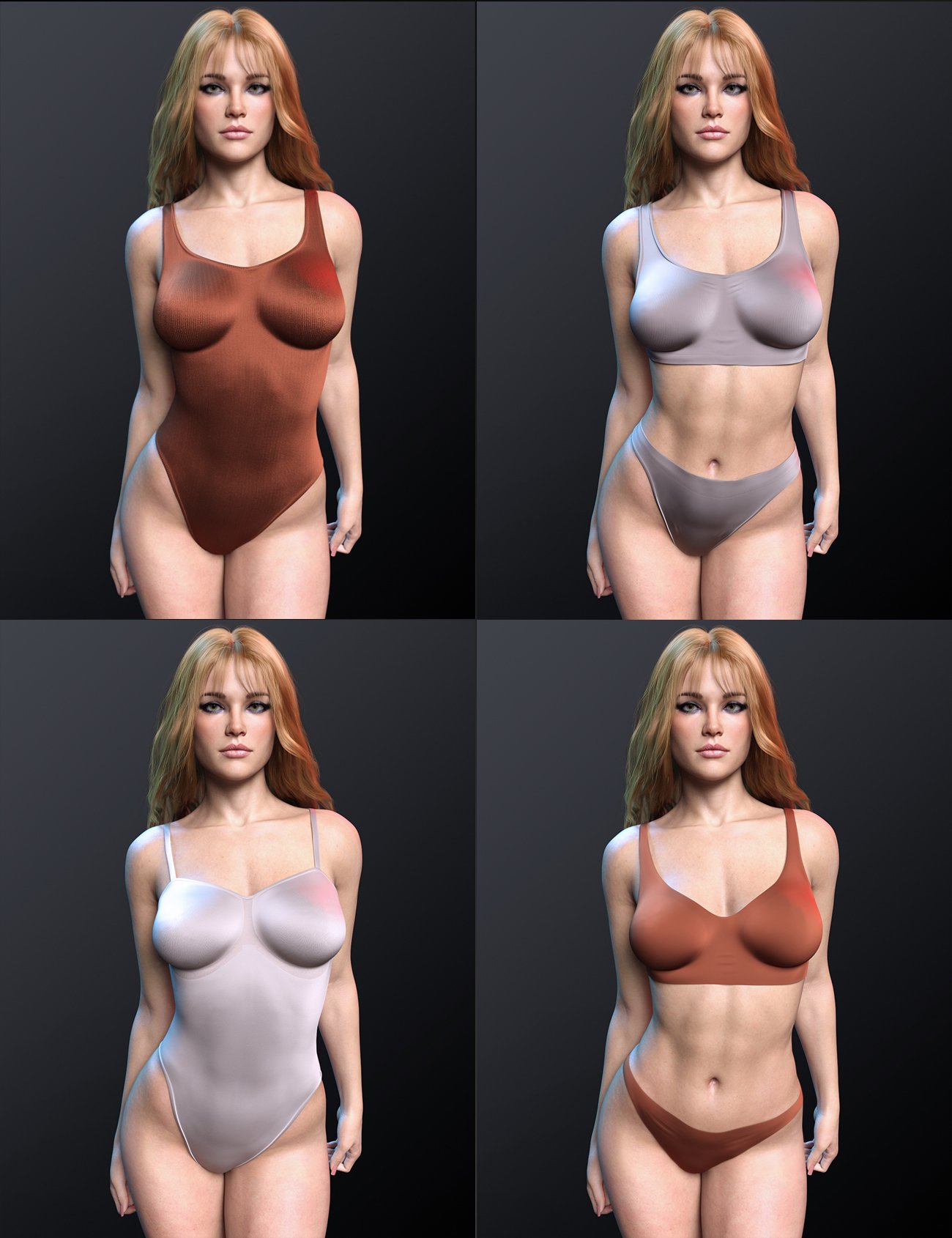 X-Fashion Most Basic Lingerie Set for Genesis 9 and 8, 8.1 Female by: xtrart-3d, 3D Models by Daz 3D