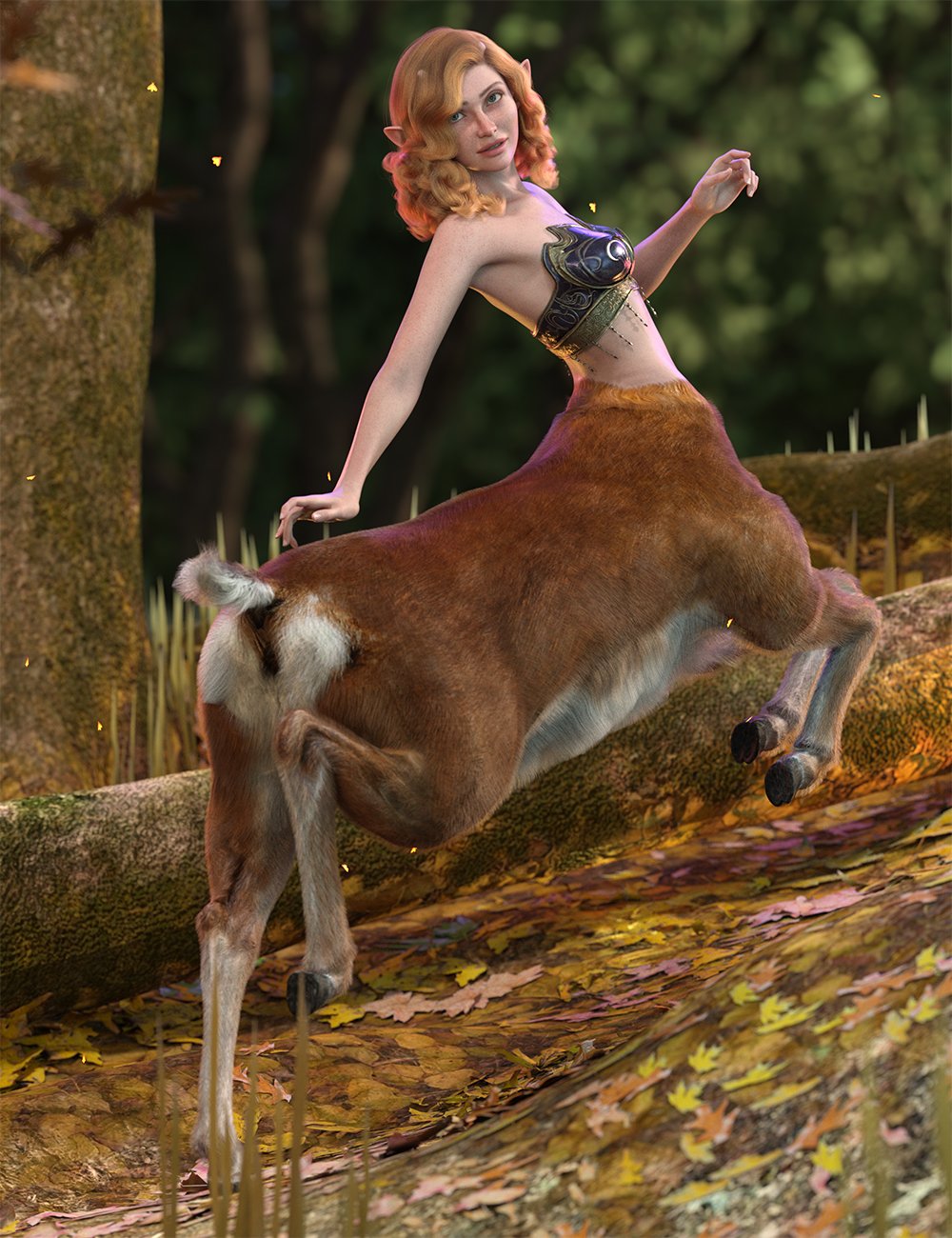Cute Centaur Hierarchical Poses for Cervitaur and Centaur 9 by: Ensary, 3D Models by Daz 3D