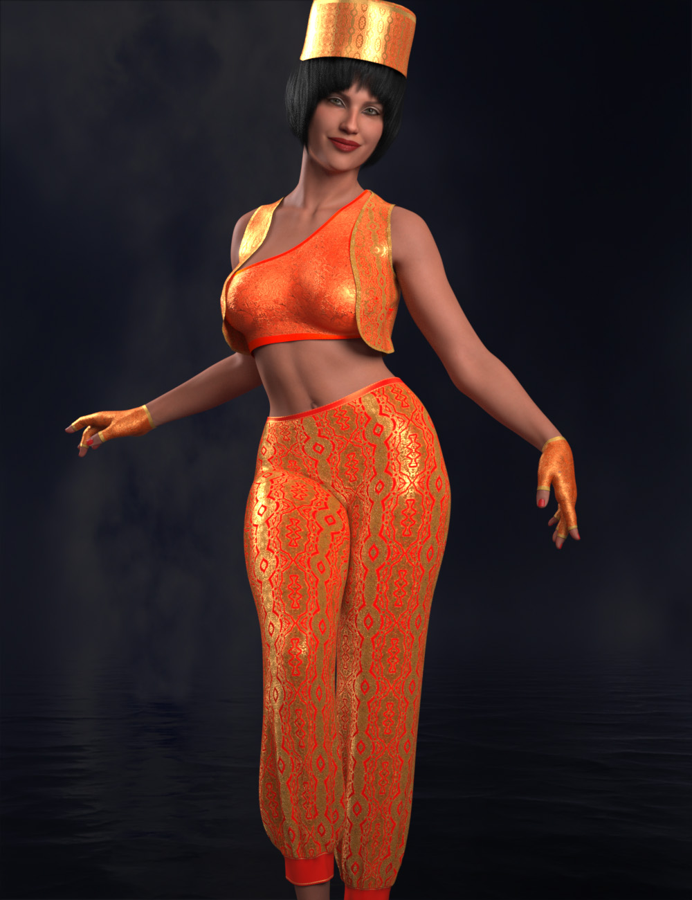 SIC Khat - dForce Outfit for Genesis 9 by: Sisters In Chaos, 3D Models by Daz 3D