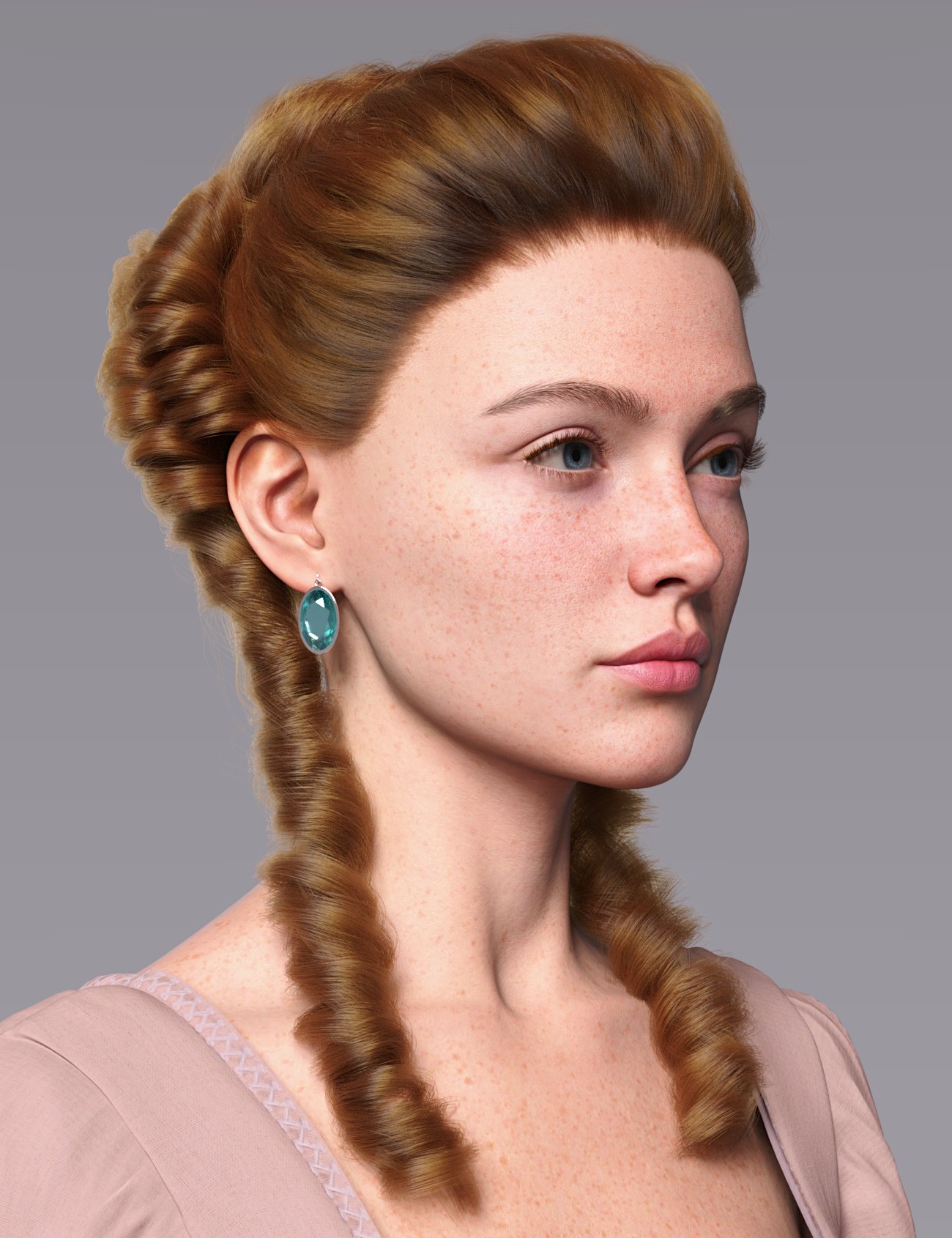 dForce Duchess Hair for Genesis 9 by: Toyen, 3D Models by Daz 3D