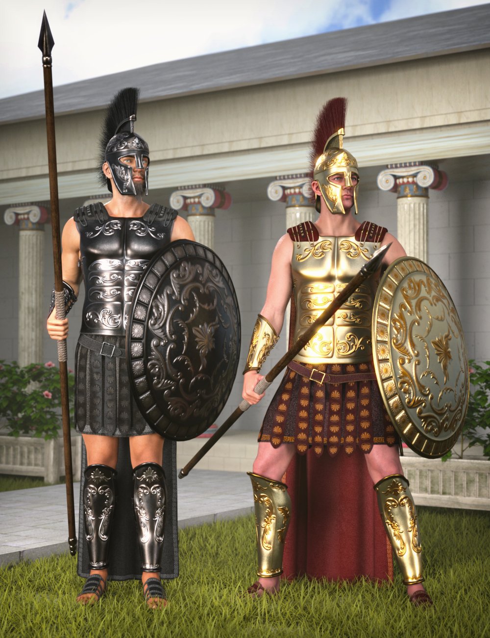 MD Hoplite Armor Textures by: MikeD, 3D Models by Daz 3D