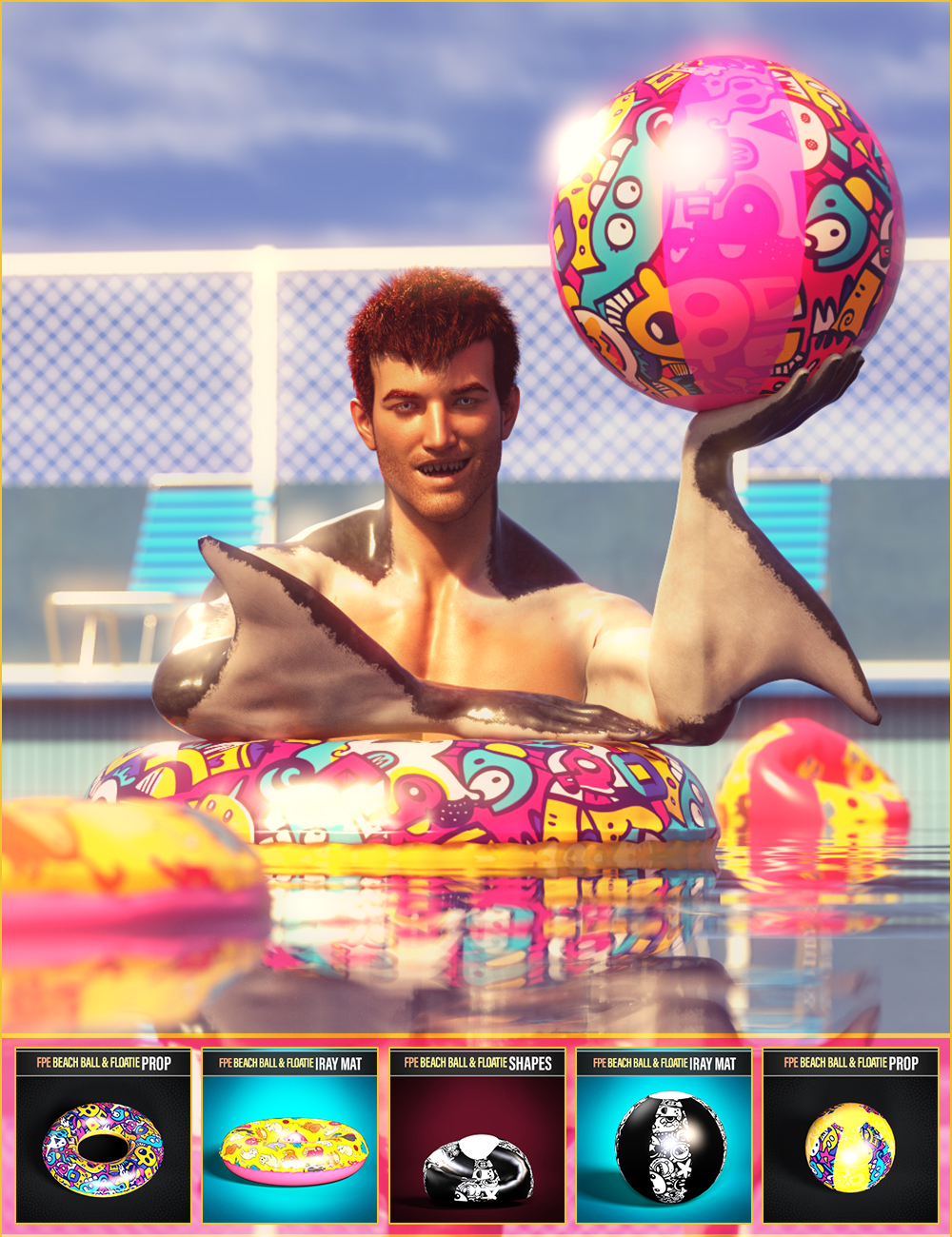 FPE Beach Ball and Floatie Props FPE Beach Ball and Floatie Props