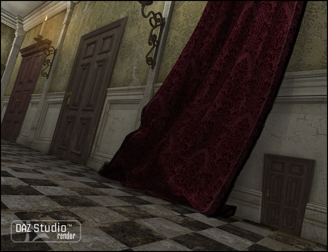 A Curious Hallway by: Jack Tomalin, 3D Models by Daz 3D