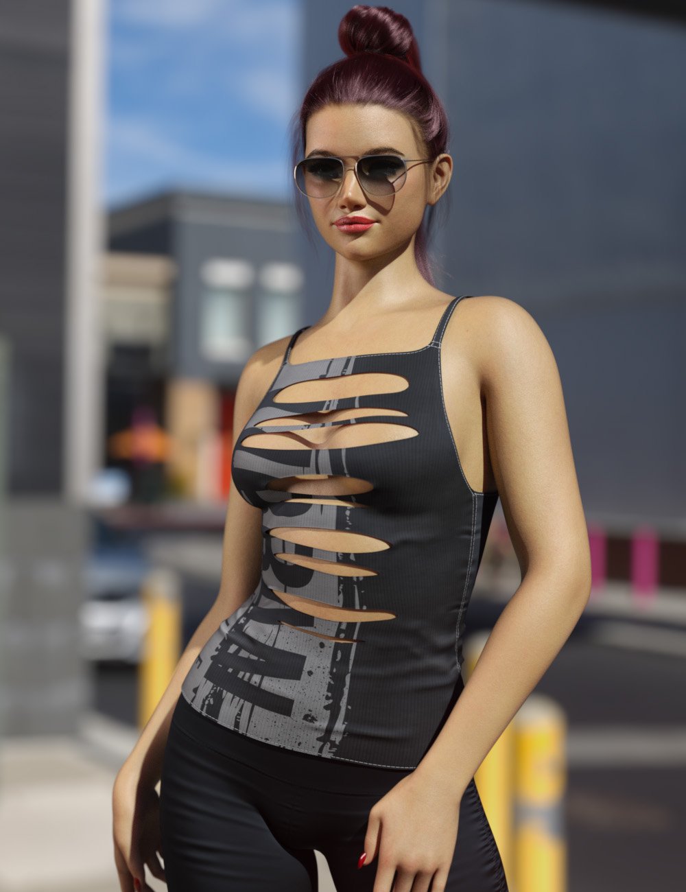 dForce Cutthroat Tank Genesis 9 by: Sveva, 3D Models by Daz 3D