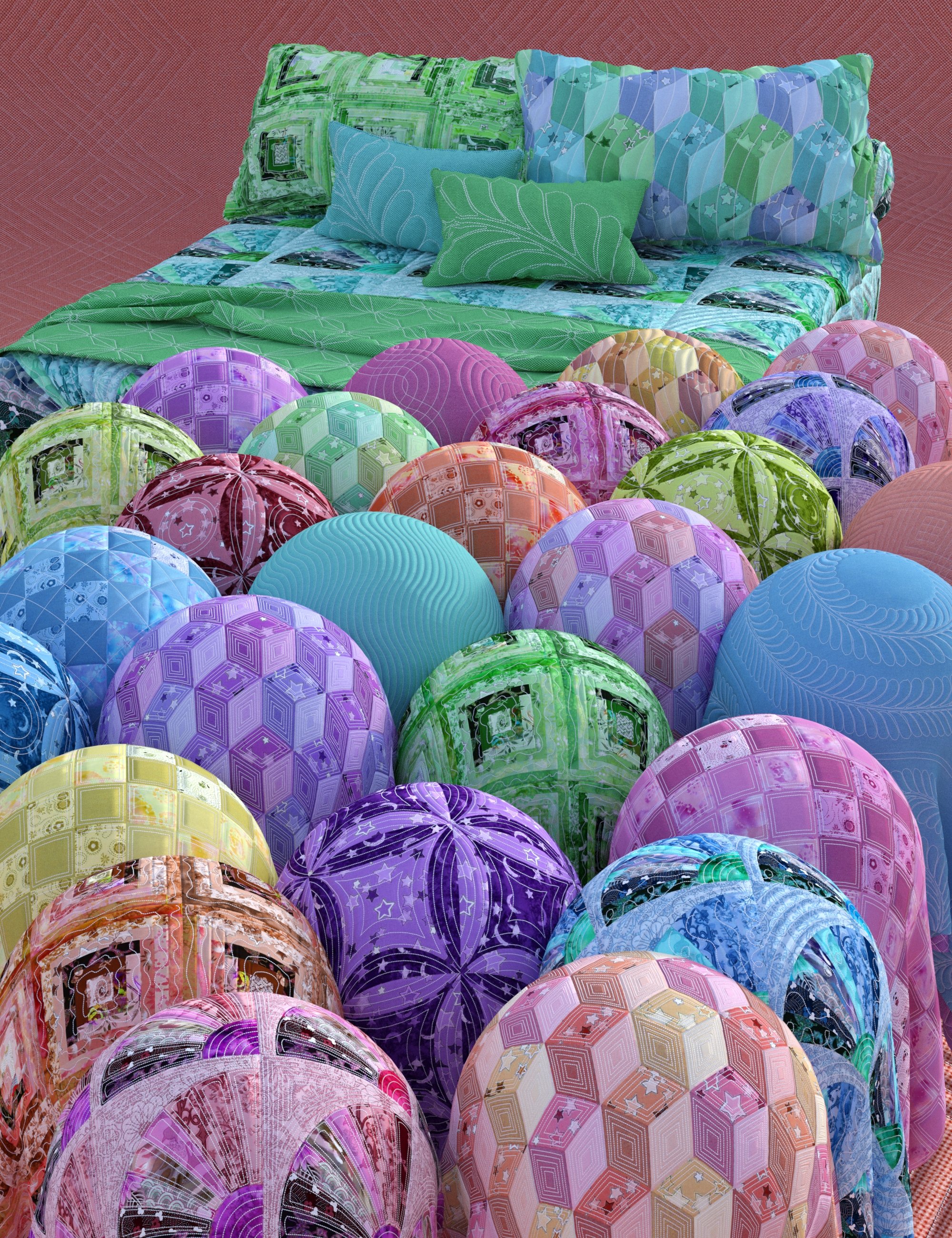 Canary's Shaders - Quilts by: Canary3d, 3D Models by Daz 3D