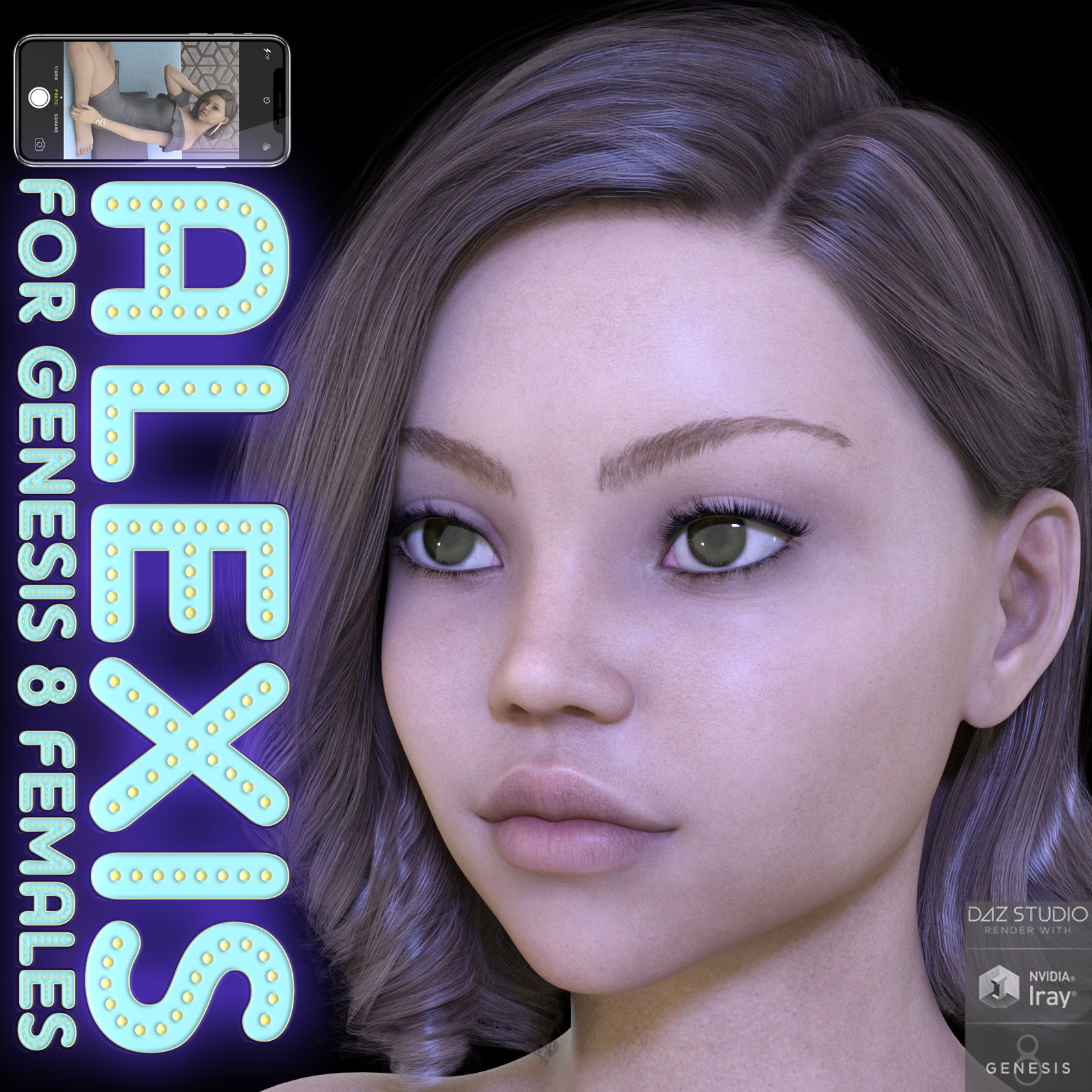 Alexis for Genesis 8 Females by: 3DLoki, 3D Models by Daz 3D