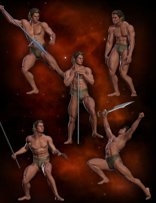 Masters of Fantasy Poses by: RawArt, 3D Models by Daz 3D