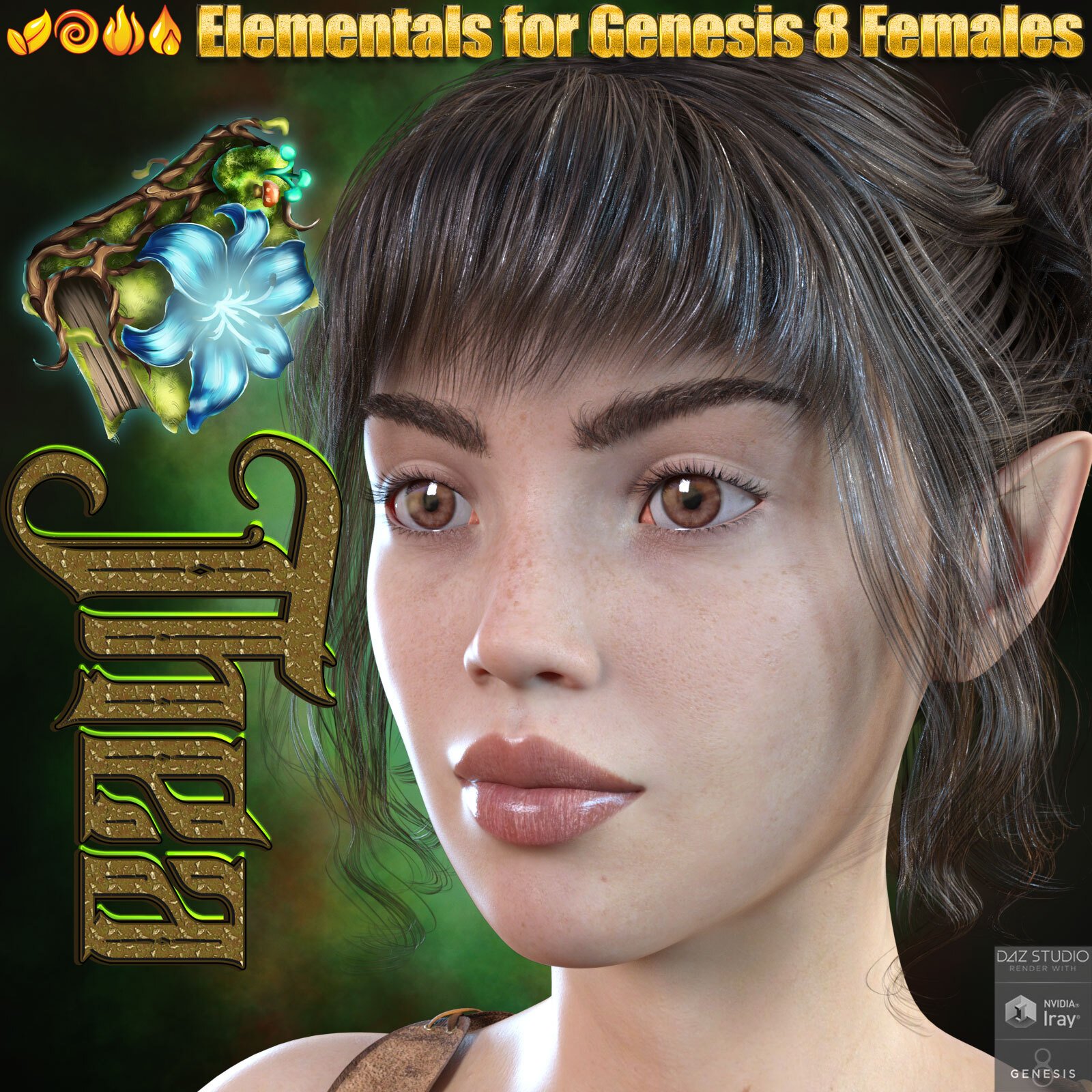 3DL Elementals for Genesis 8 Females Thea by: 3DLoki, 3D Models by Daz 3D