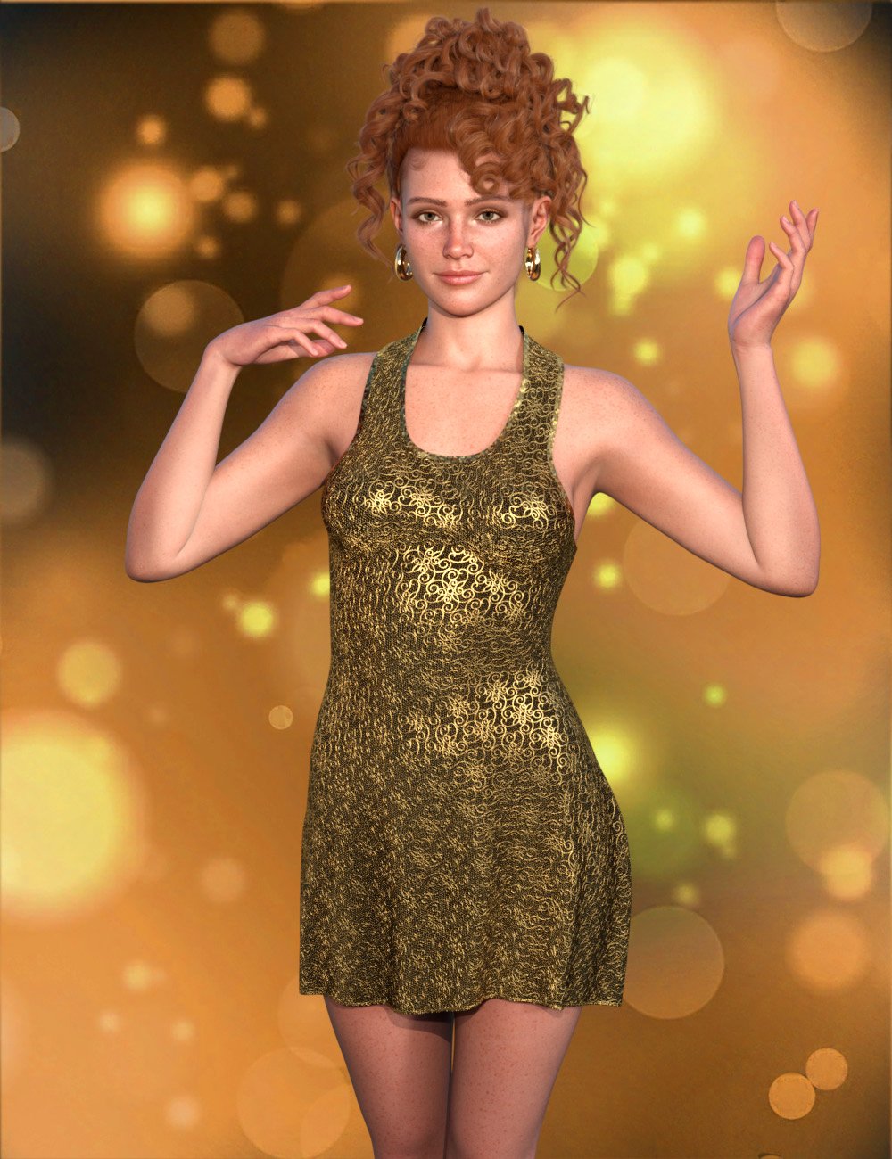 SIC Ane - a dForce Mini for Genesis 9 by: Sisters In Chaos, 3D Models by Daz 3D