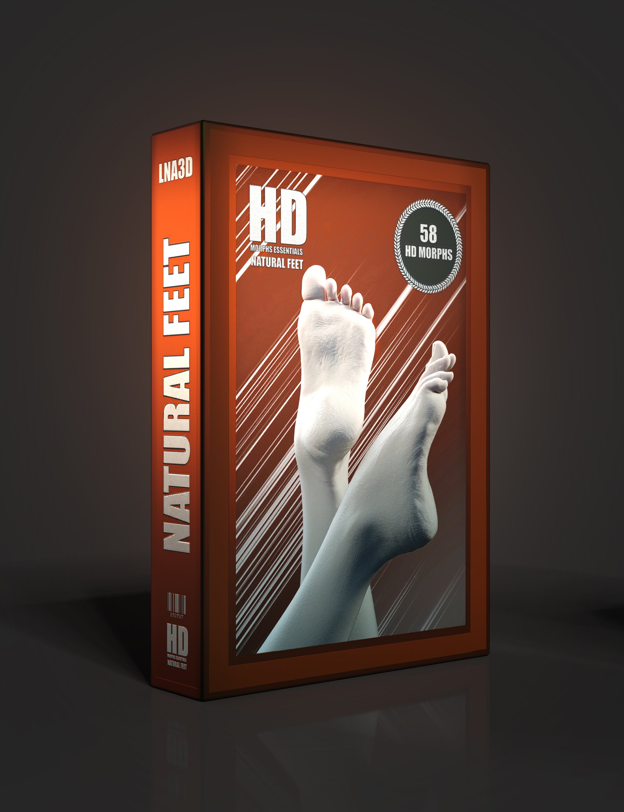 HD Essentials Natural Feet for Genesis 9 by: Luthbellina, 3D Models by Daz 3D
