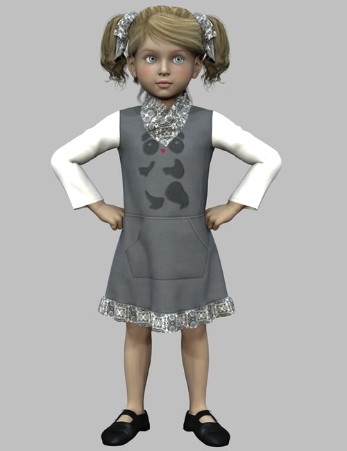Bandana Dress by: OptiTex, 3D Models by Daz 3D