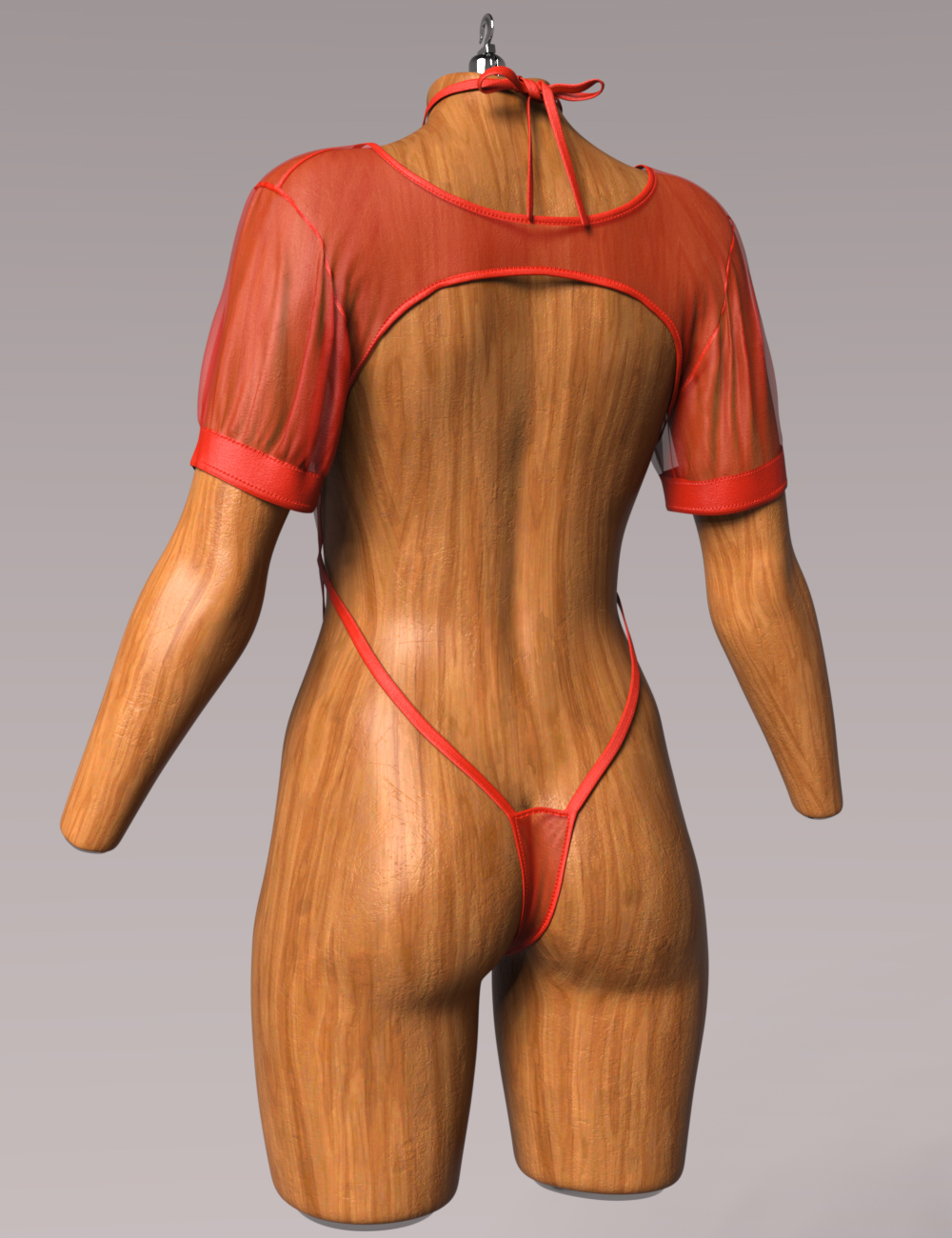 dForce GN Sexy High Slit Bodysuit for Genesis 9, 8.1, and 8 Female