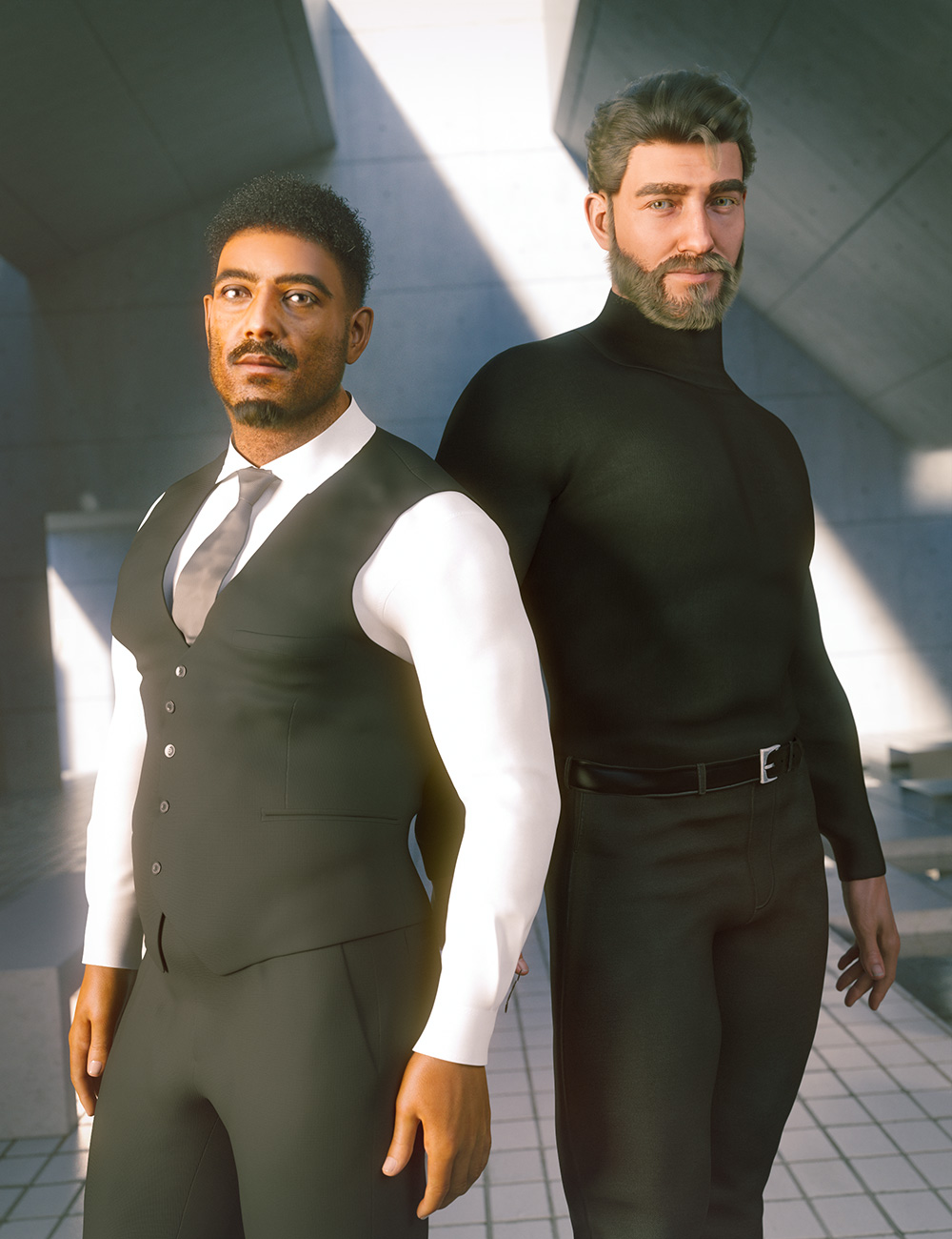 Jepe's Dramatic Stand Poses for Genesis 9 and 8 Male by: Jepe, 3D Models by Daz 3D