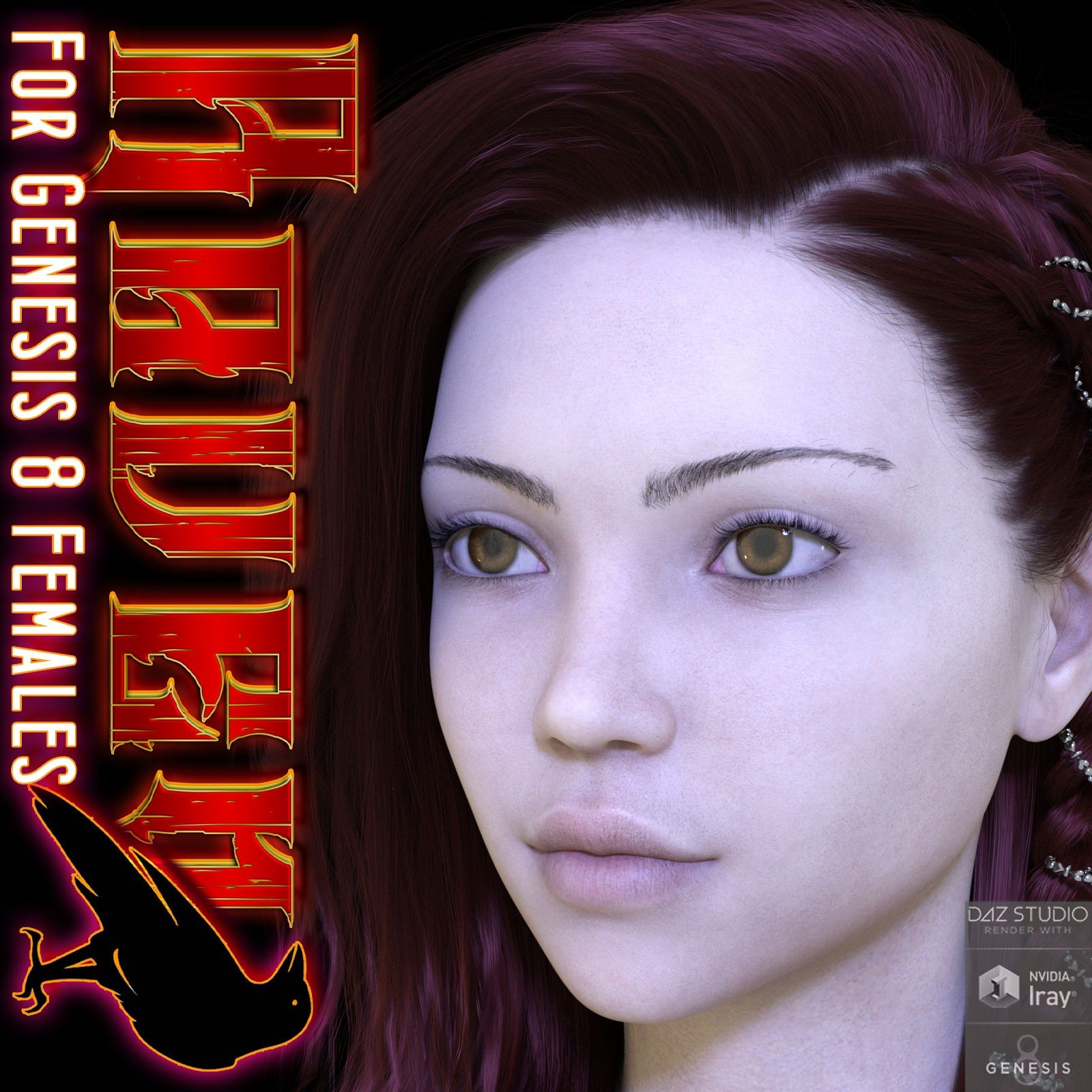 Raven for Genesis 8 Females by: 3DLoki, 3D Models by Daz 3D