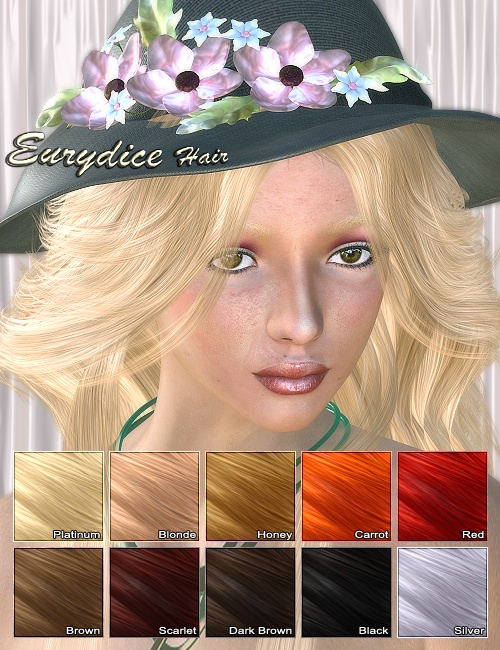Eurydice Hair Eurydice Hair by: Mairy3Dream, 3D Models by Daz 3D
