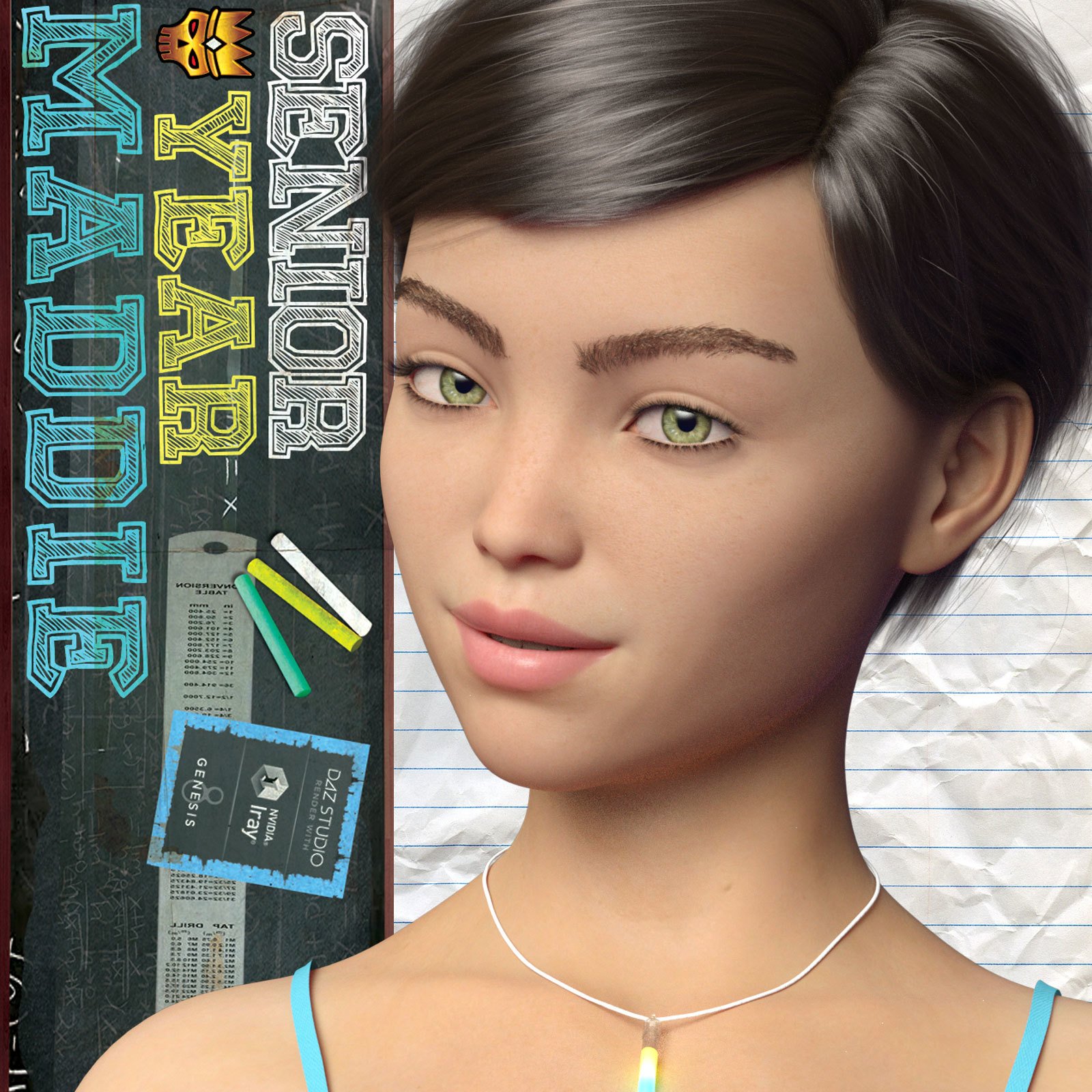 Senior Year: Maddie for Genesis 8 Female by: 3DLoki, 3D Models by Daz 3D
