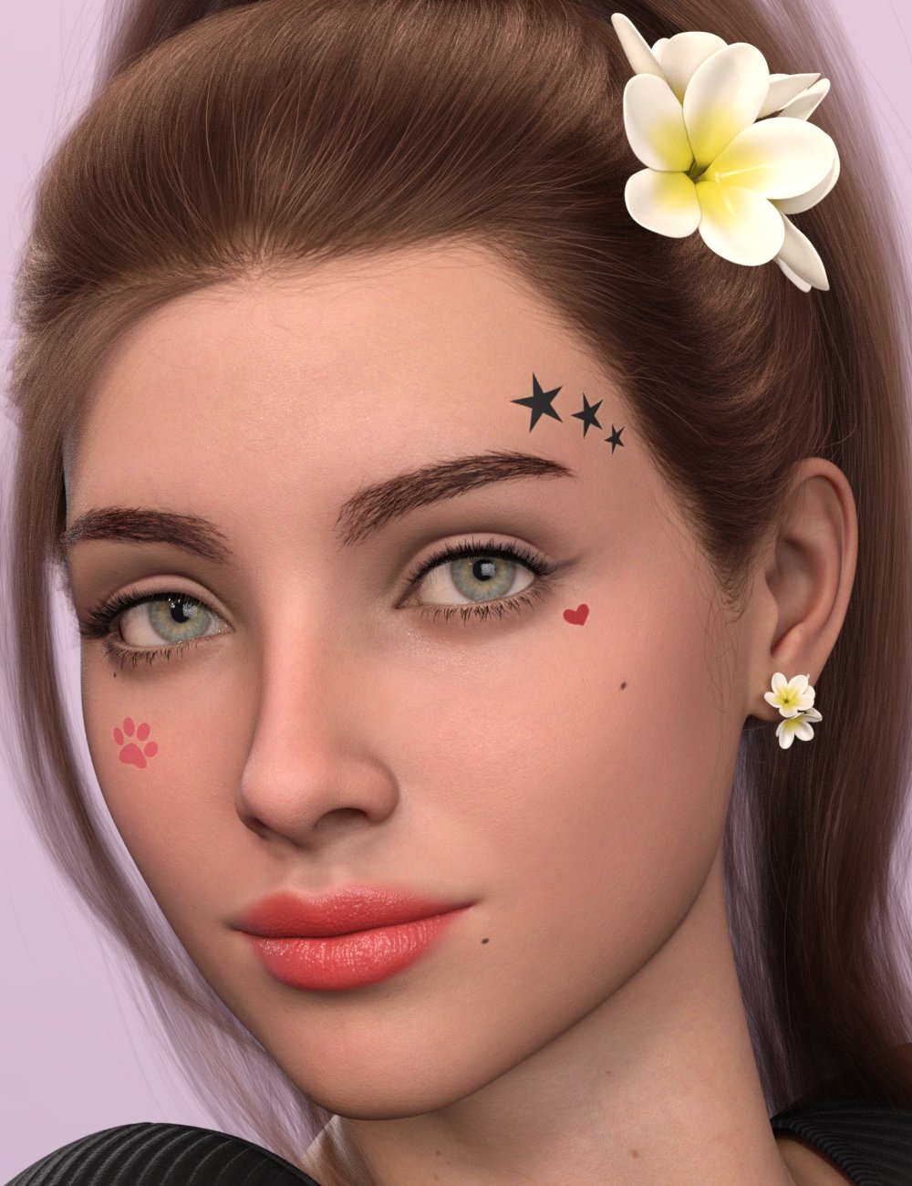 Cherubit 2025 Flower Accessories and Face Tattoos Cherubit 2025 Flower Accessories and Face Tattoos