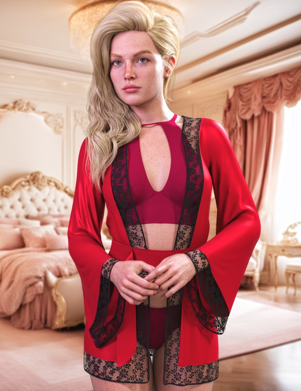 JMR dForce Angelica Robe for Genesis 9 and 8 Female by: JaMaRe, 3D Models by Daz 3D