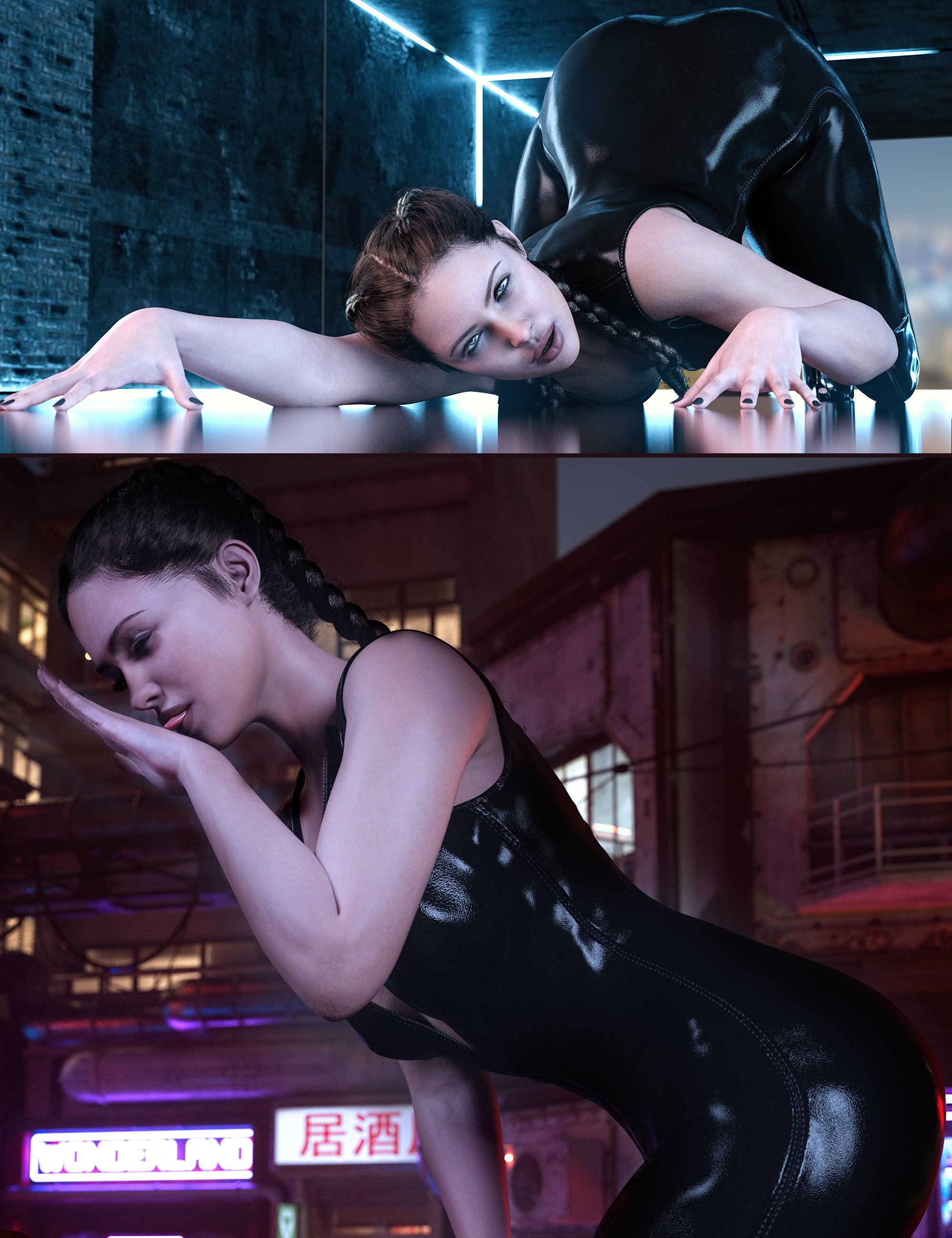 Z Animal Instinct Shape and Pose Mega Set for Genesis 9 and 8 Female by: Zeddicuss, 3D Models by Daz 3D