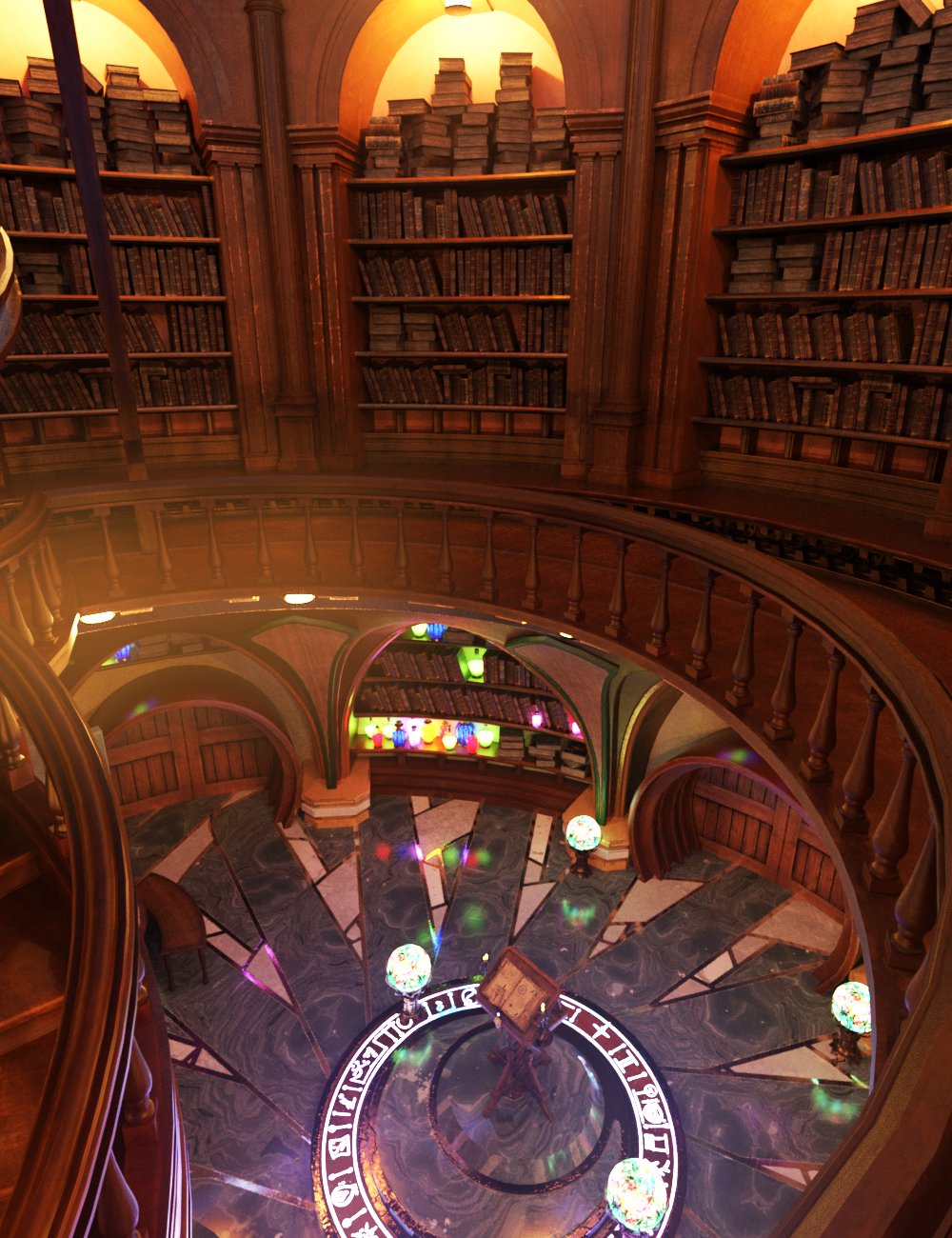 XI Magical Land Library by: Xivon, 3D Models by Daz 3D