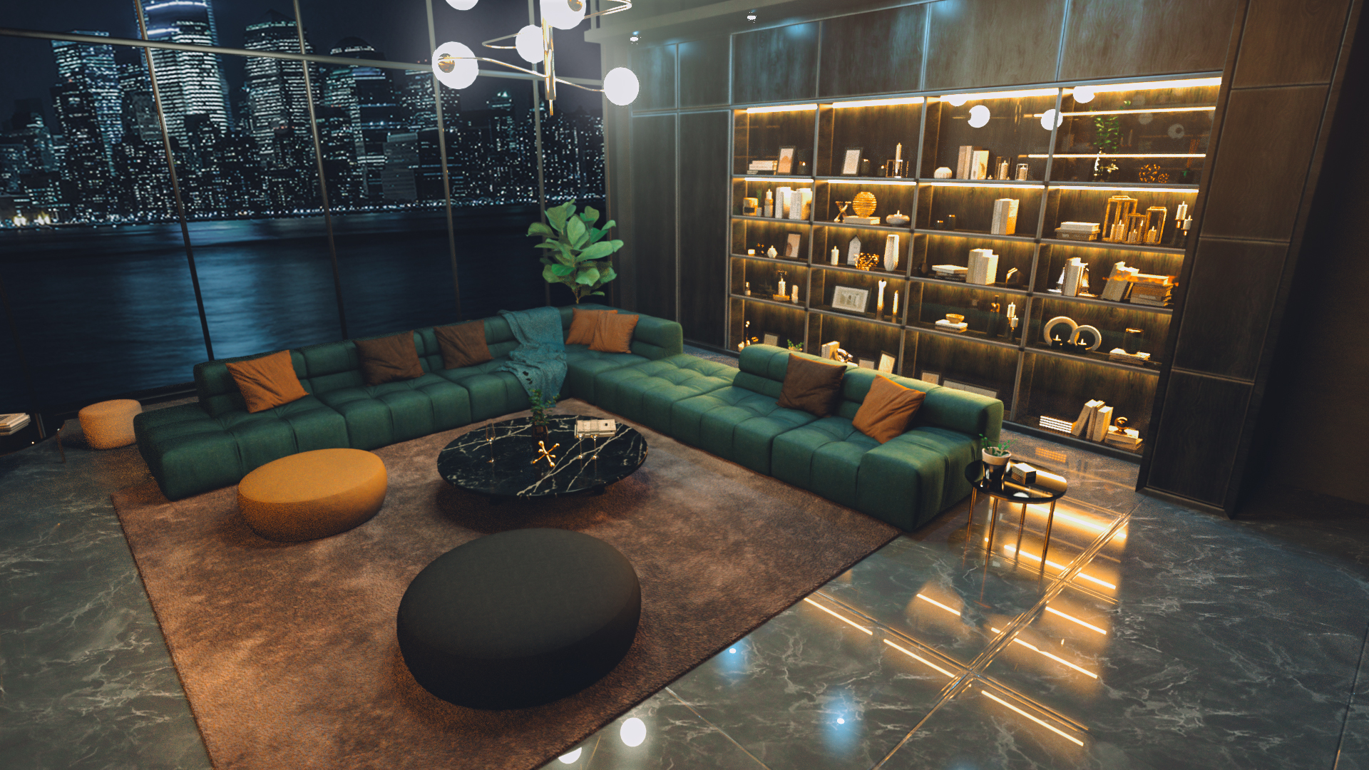 Luxury Environmental Condo Complex Reference: Polish Luxury Condo Environment Bundle