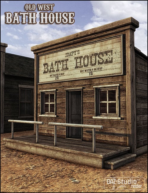 Old West Bath House by: Jack Tomalin, 3D Models by Daz 3D