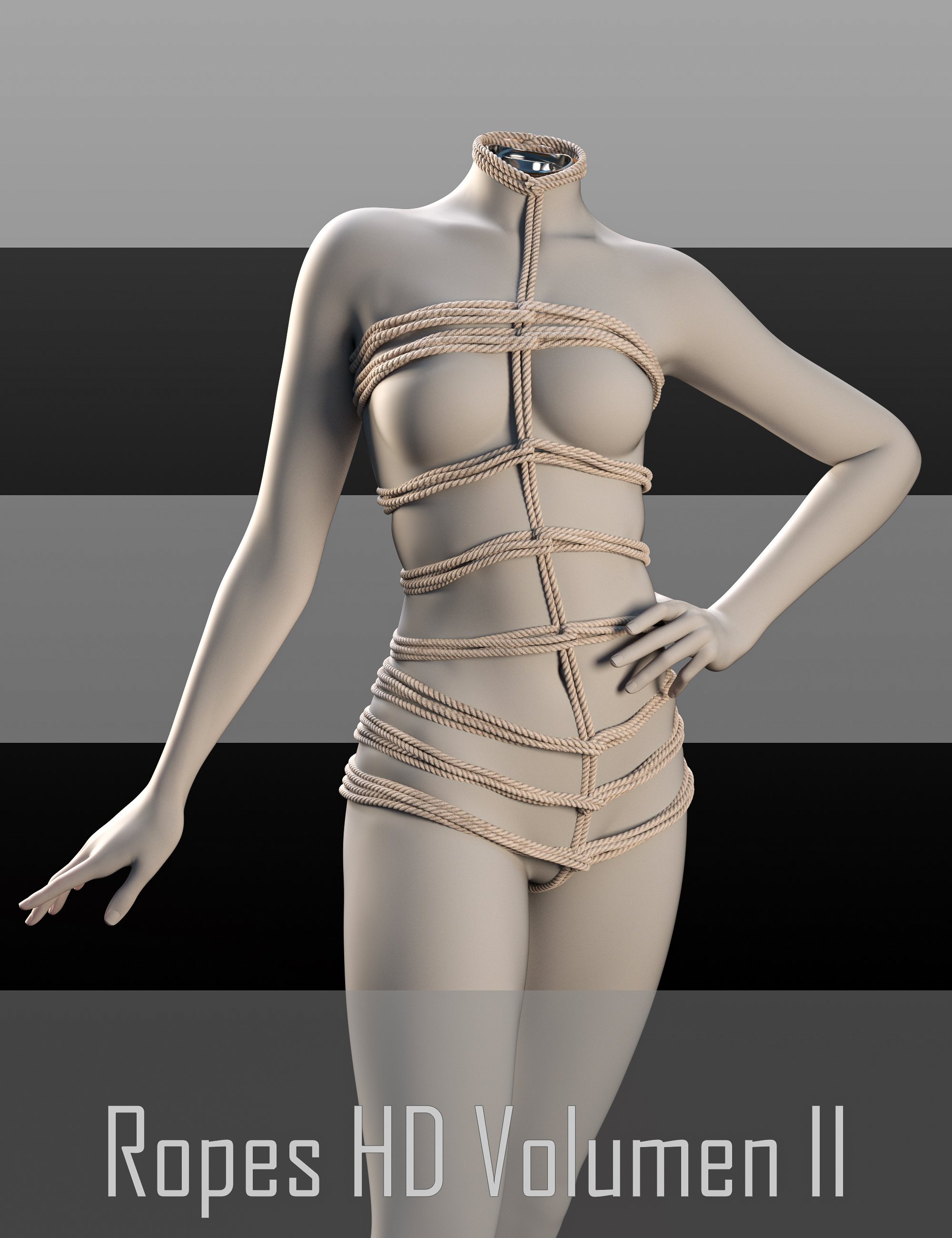 Ropes HD Volume II for Genesis 9 by: Luthbellina, 3D Models by Daz 3D