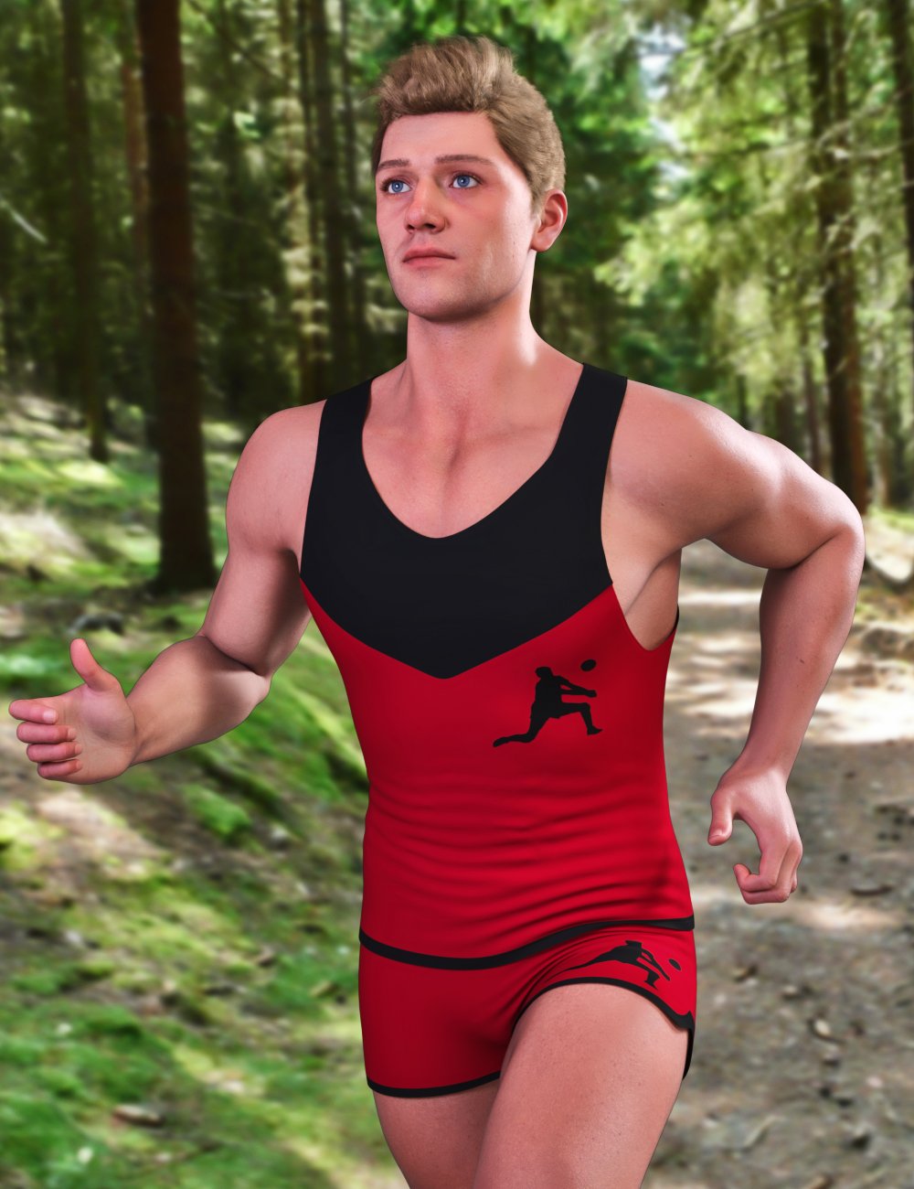 JMR dForce Artur Sportswear for Genesis 9 and 8 Male by: JaMaRe, 3D Models by Daz 3D