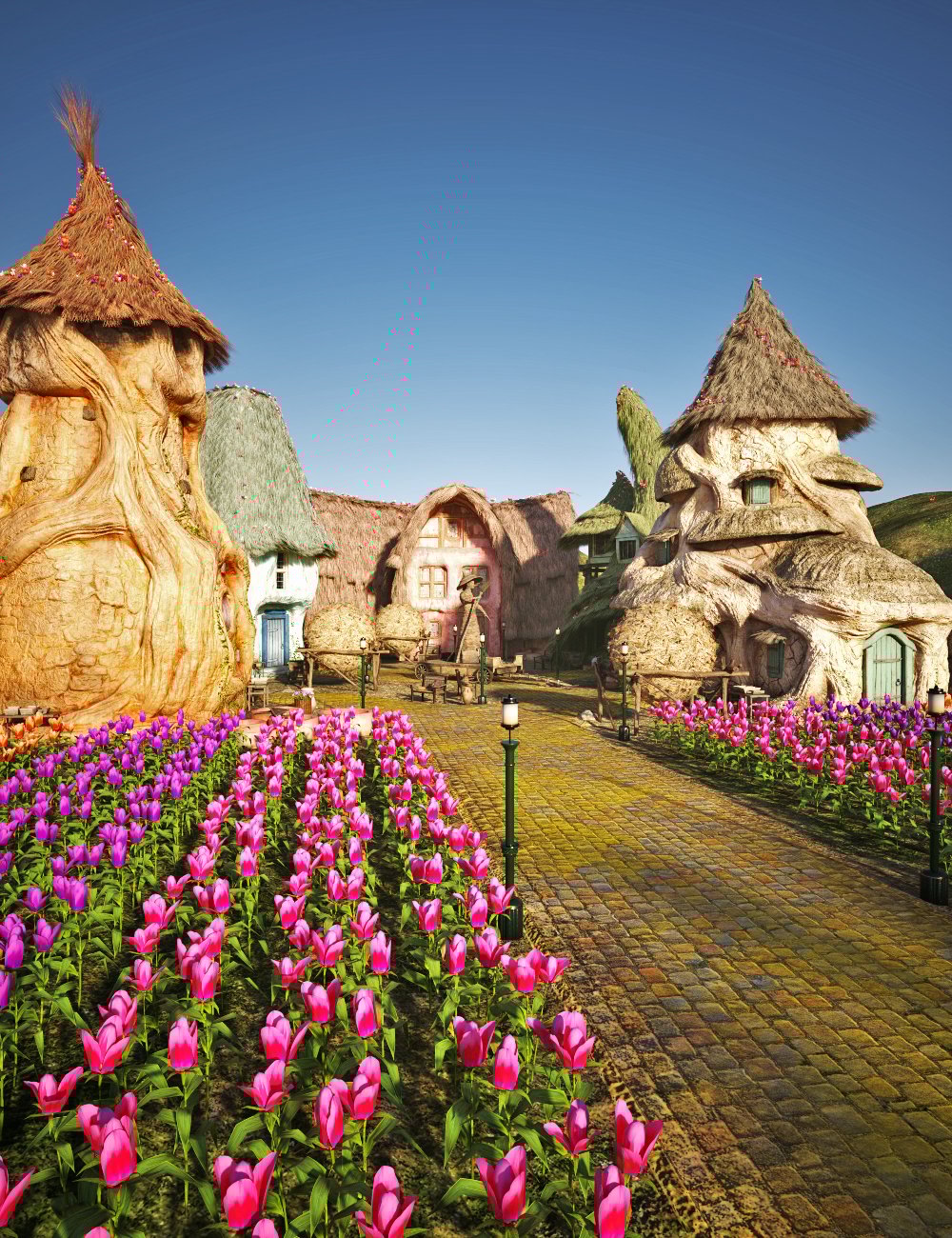 XI Magical Land Town by: Xivon, 3D Models by Daz 3D