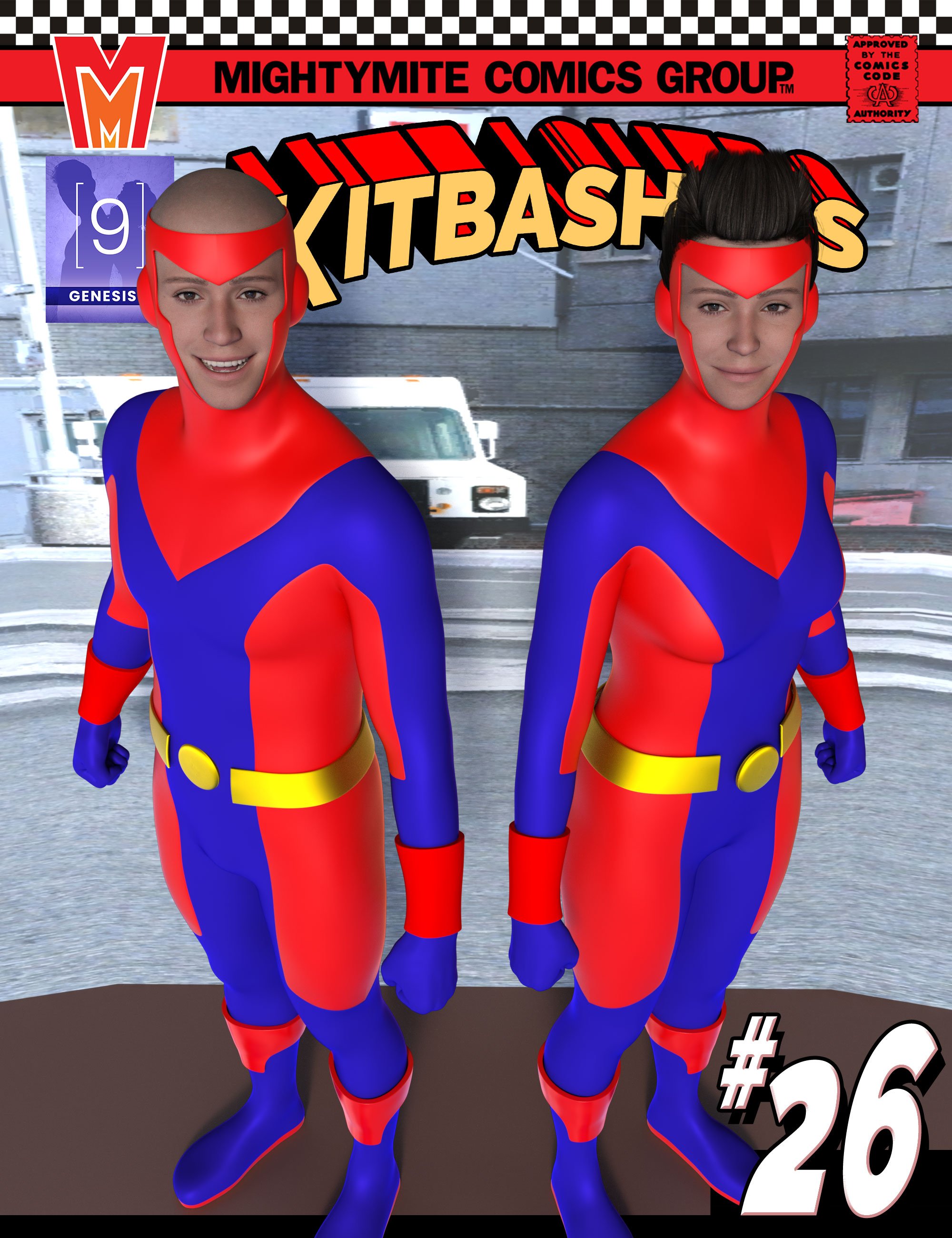 Kitbashers 026 MMGenesis 9 by: MightyMite, 3D Models by Daz 3D