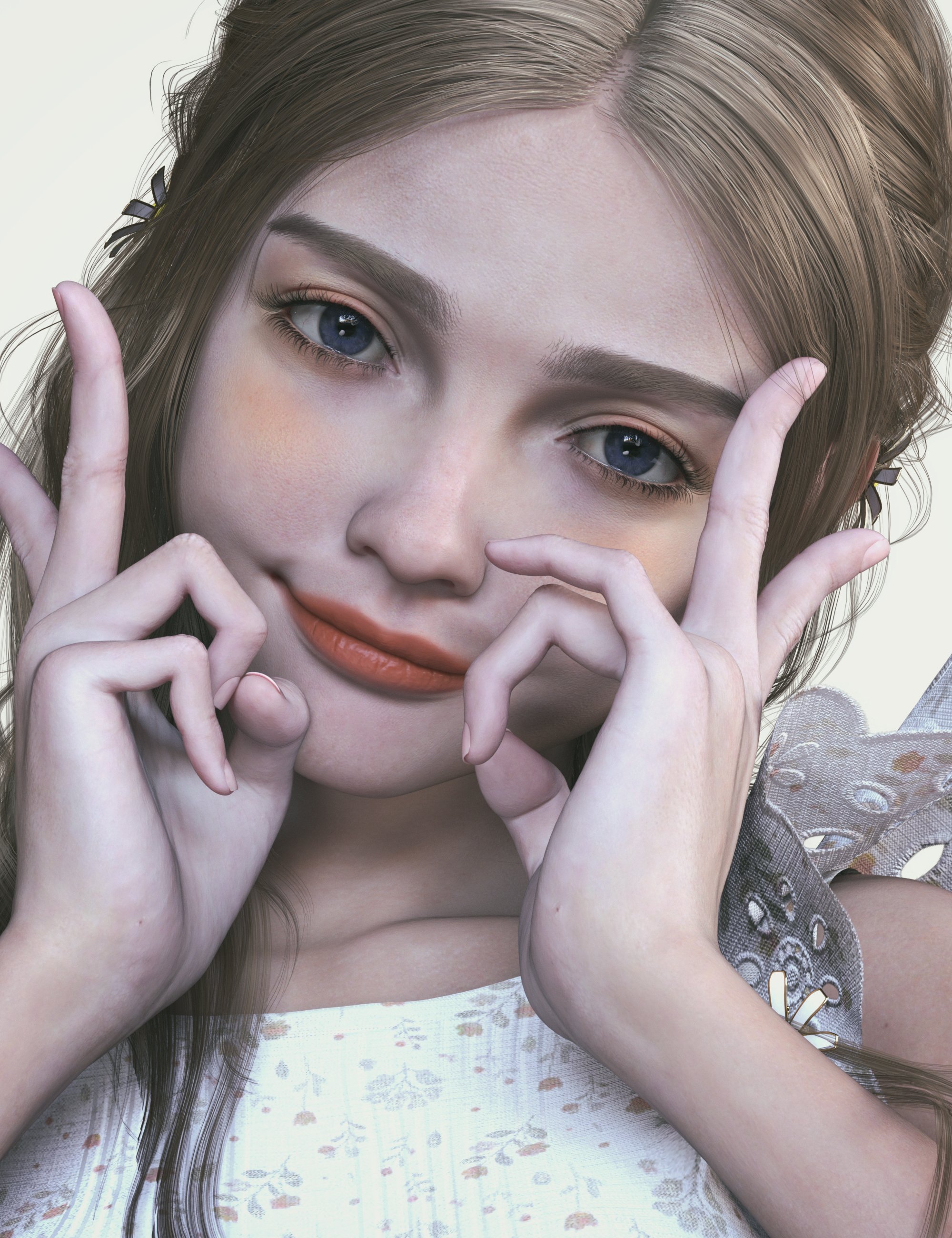 GF White Pigeona HD for Genesis 9 Female by: Green Finger, 3D Models by Daz 3D